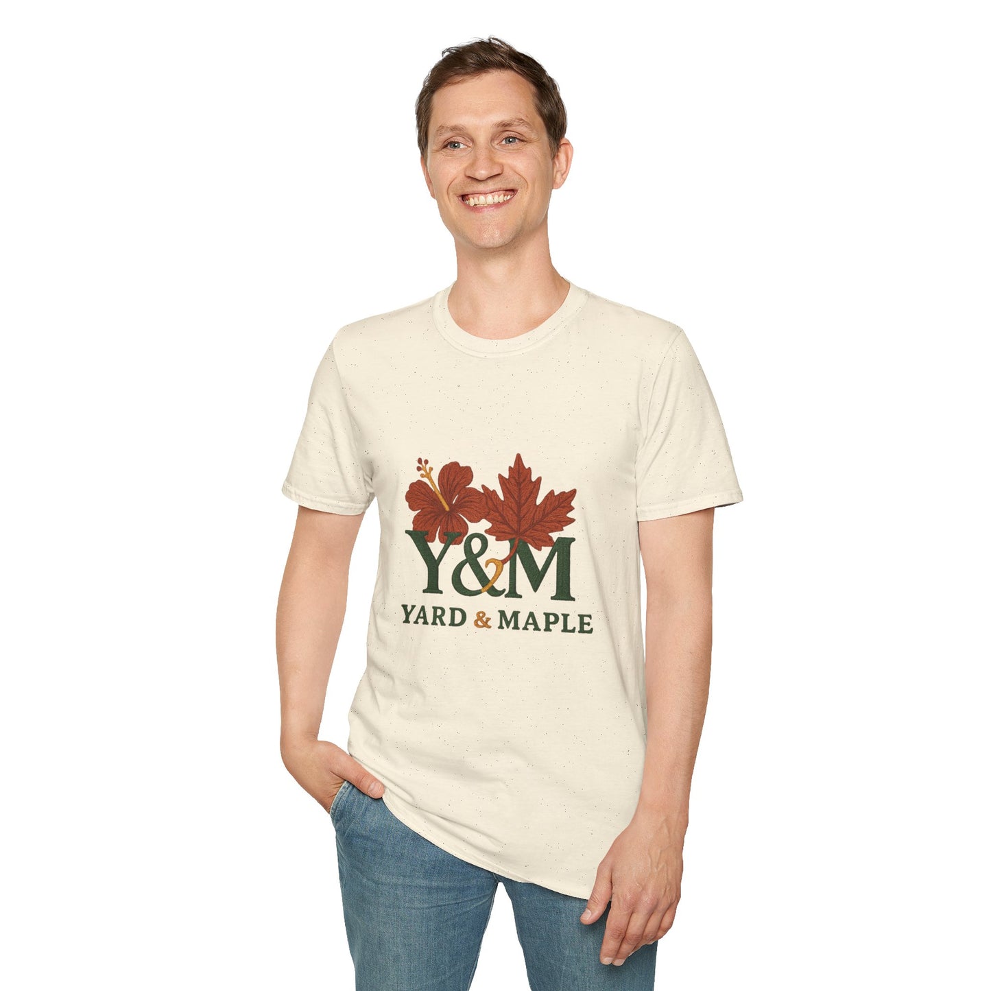 Yard & Maple Floral Unisex T-Shirt, Casual Tee, Nature Lover Gift, Spring Fashion, Graphic Shirt, Eco-Friendly Apparel
