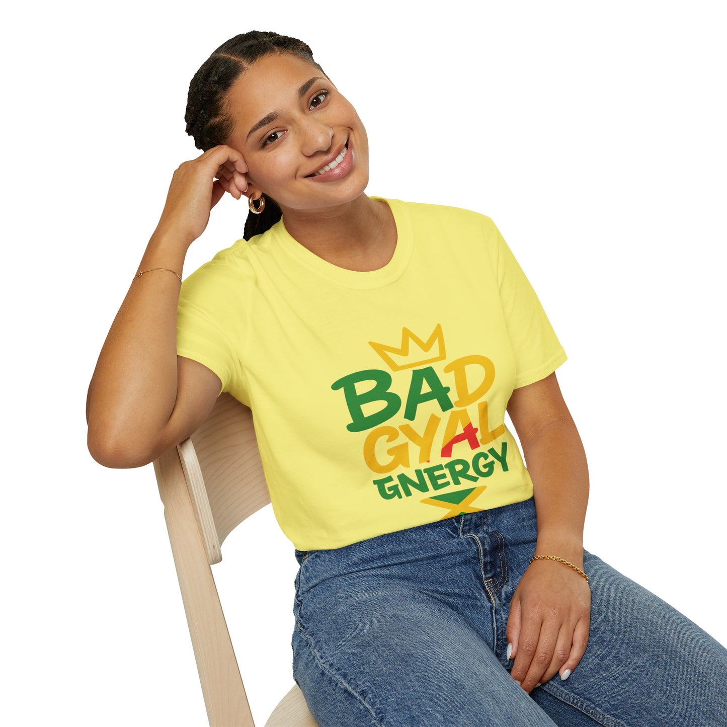 Unisex Softstyle T-Shirt with 'BADGYAL' Design, Casual Wear, Gift for Music Lovers, Summer Vibes, Festival Fashion