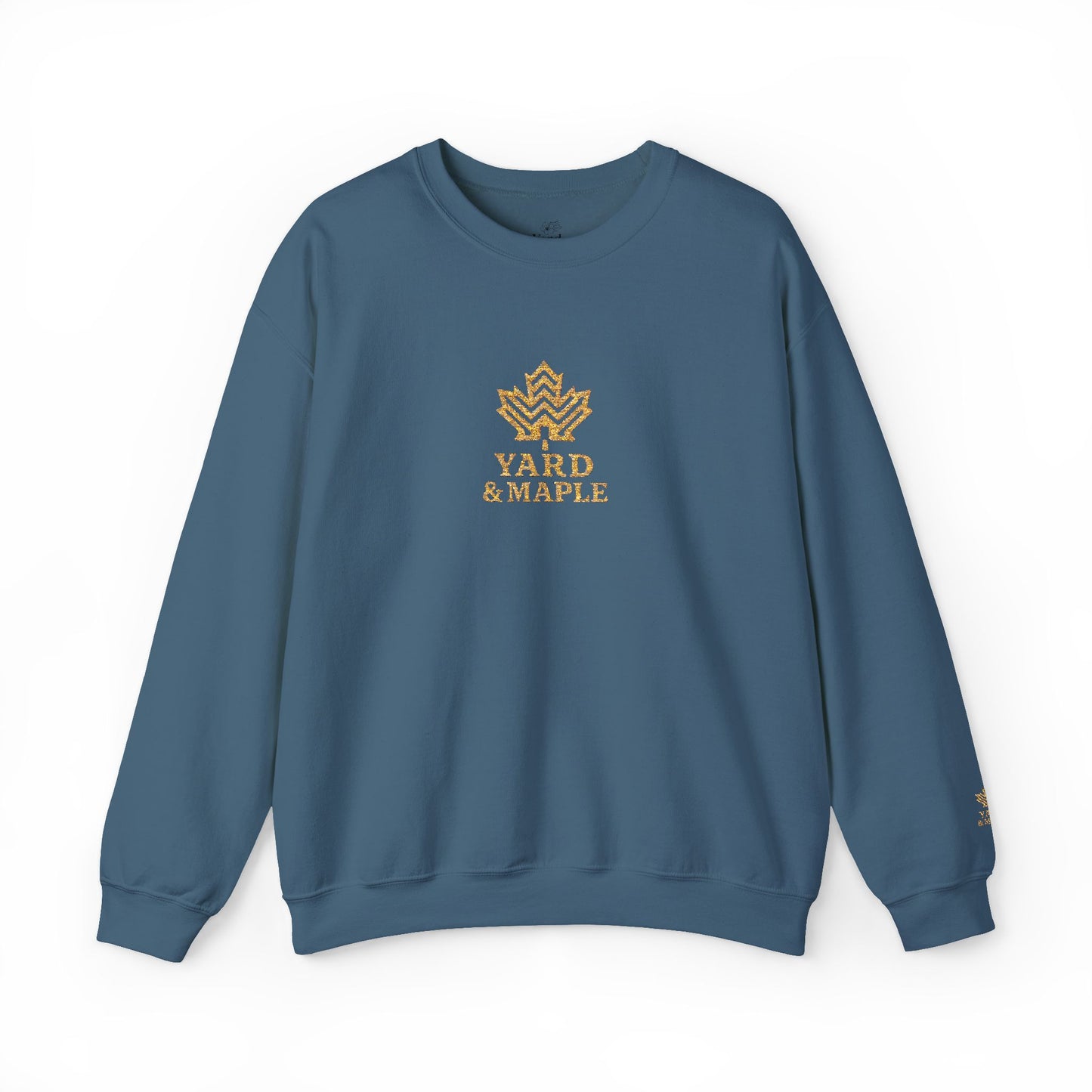 Cozy Unisex Crewneck Sweatshirt with Embroidered Leaf Design, Perfect for Fall, Thanksgiving, Casual Outings, Friends and Family Gatherings, Gifts