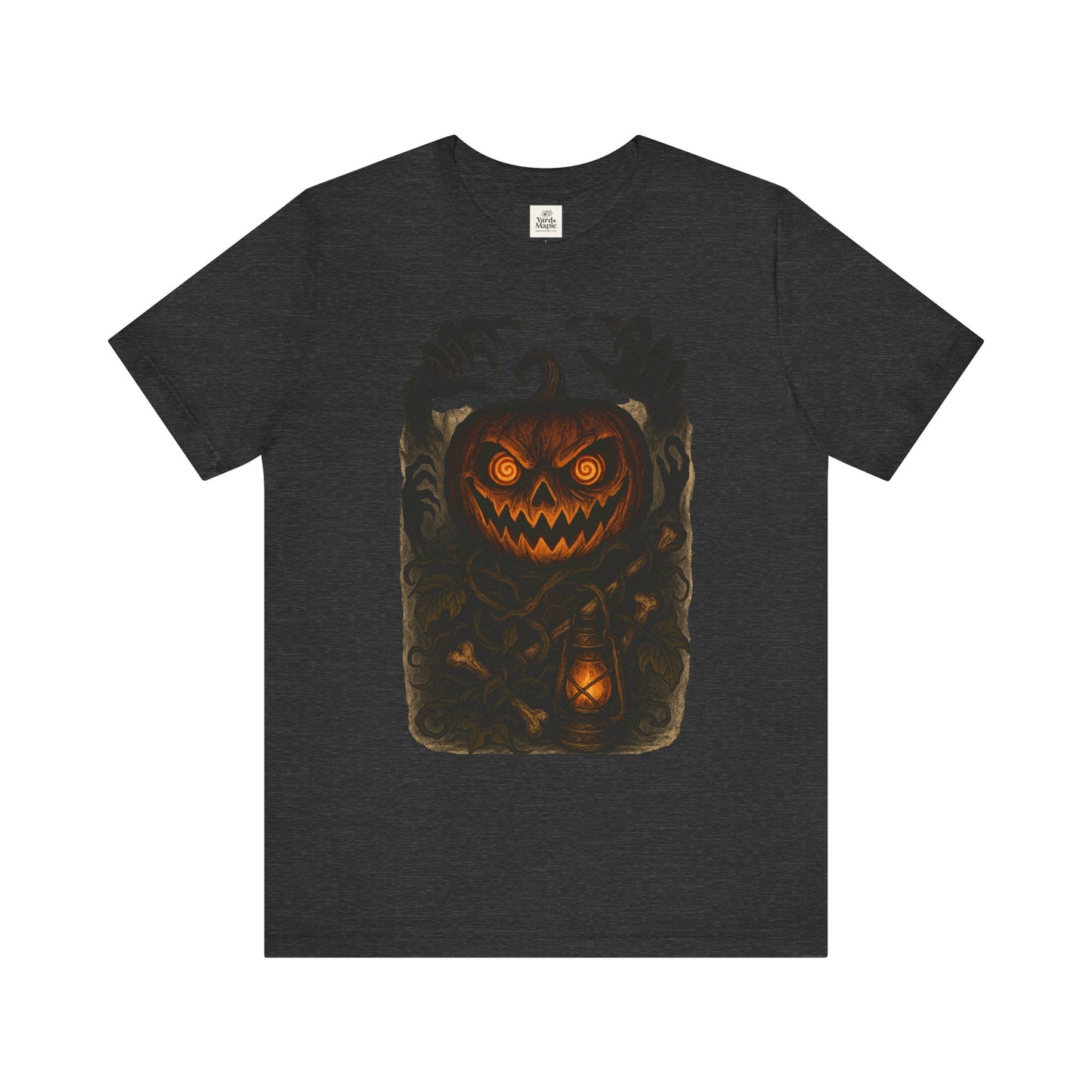 Halloween Pumpkin Tee, Unisex Jersey Short Sleeve Shirt, Fall Festival Apparel, Spooky T-Shirt, Trick or Treat Gift, Autumn Vibes