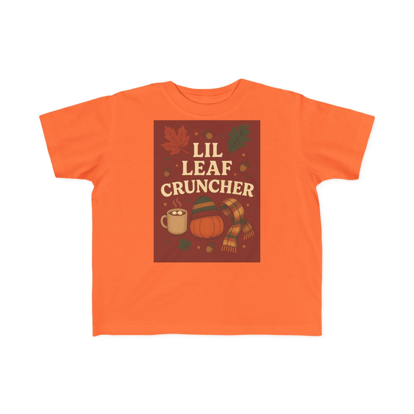 Toddler Fall Tee - Lil Leaf Cruncher Shirt, Autumn Outfit, Thanksgiving Gift, Cute Kids T-Shirt, Seasonal Wear