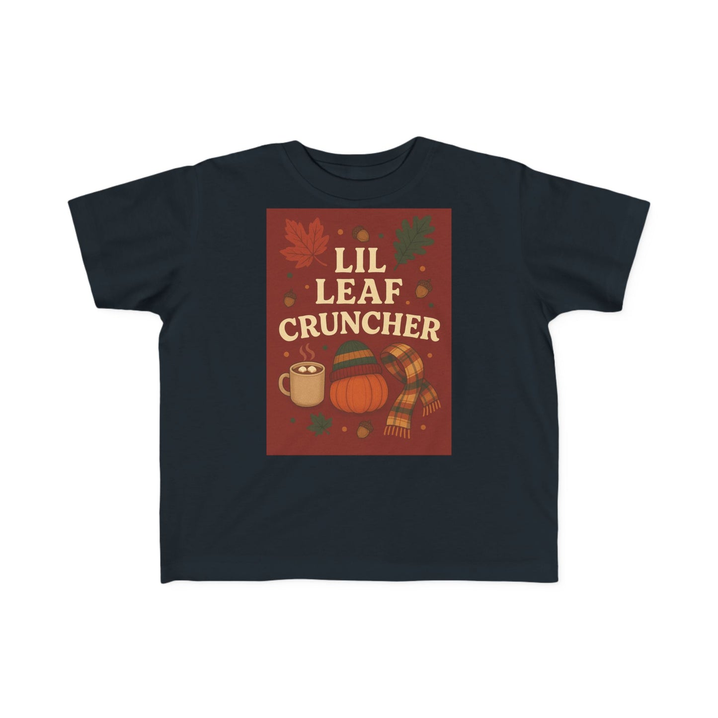 Toddler Fall Tee - Lil Leaf Cruncher Shirt, Autumn Outfit, Thanksgiving Gift, Cute Kids T-Shirt, Seasonal Wear