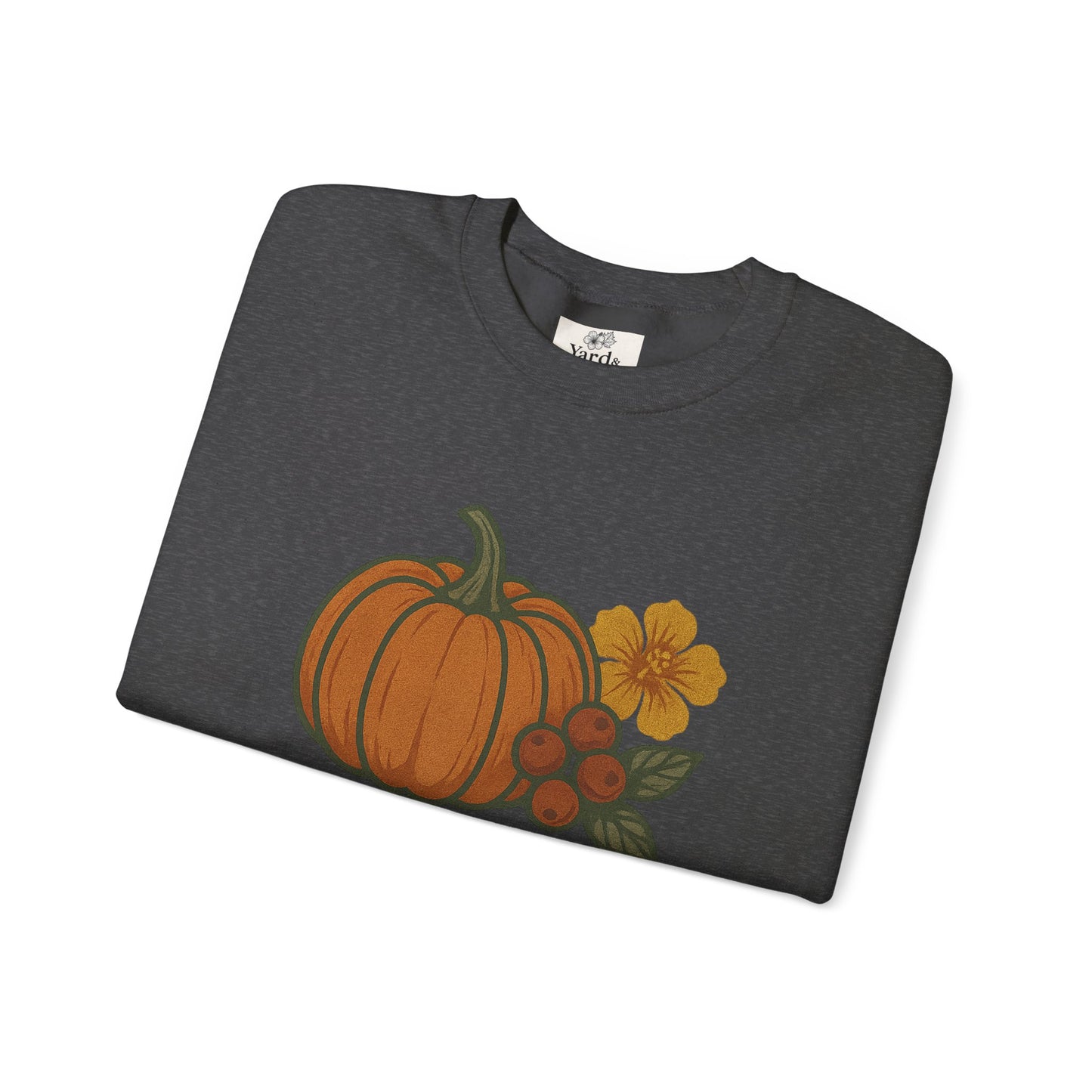 Pumpkin & Pimento Crewneck Sweatshirt, Cozy Fall Sweatshirt, Unisex Autumn Apparel, Thanksgiving Gift, Seasonal Fashion