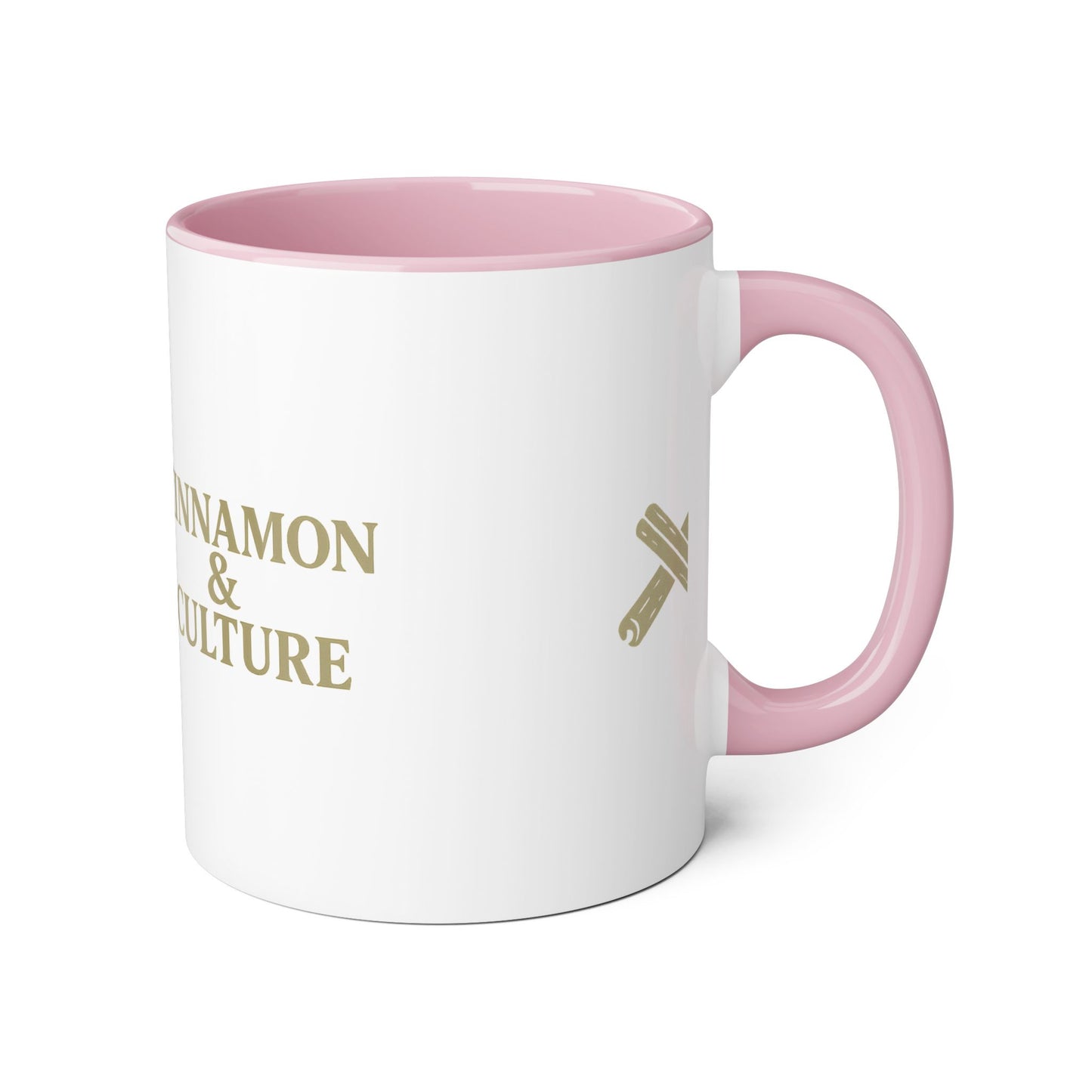 Cinnamon & Culture Accent Mug, Cozy Coffee Cup for Tea Lovers, Perfect Gift for Friends, Coffee Mug for Home, Unique Kitchen Decor