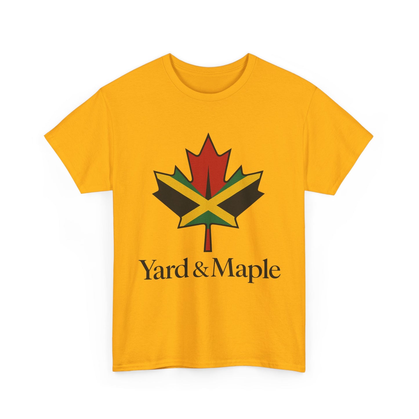 Yard & Maple Unisex Heavy Cotton Tee | Jamaican Pride, Canada Love, Streetwear, Gift for Him/Her, Summer Vibes