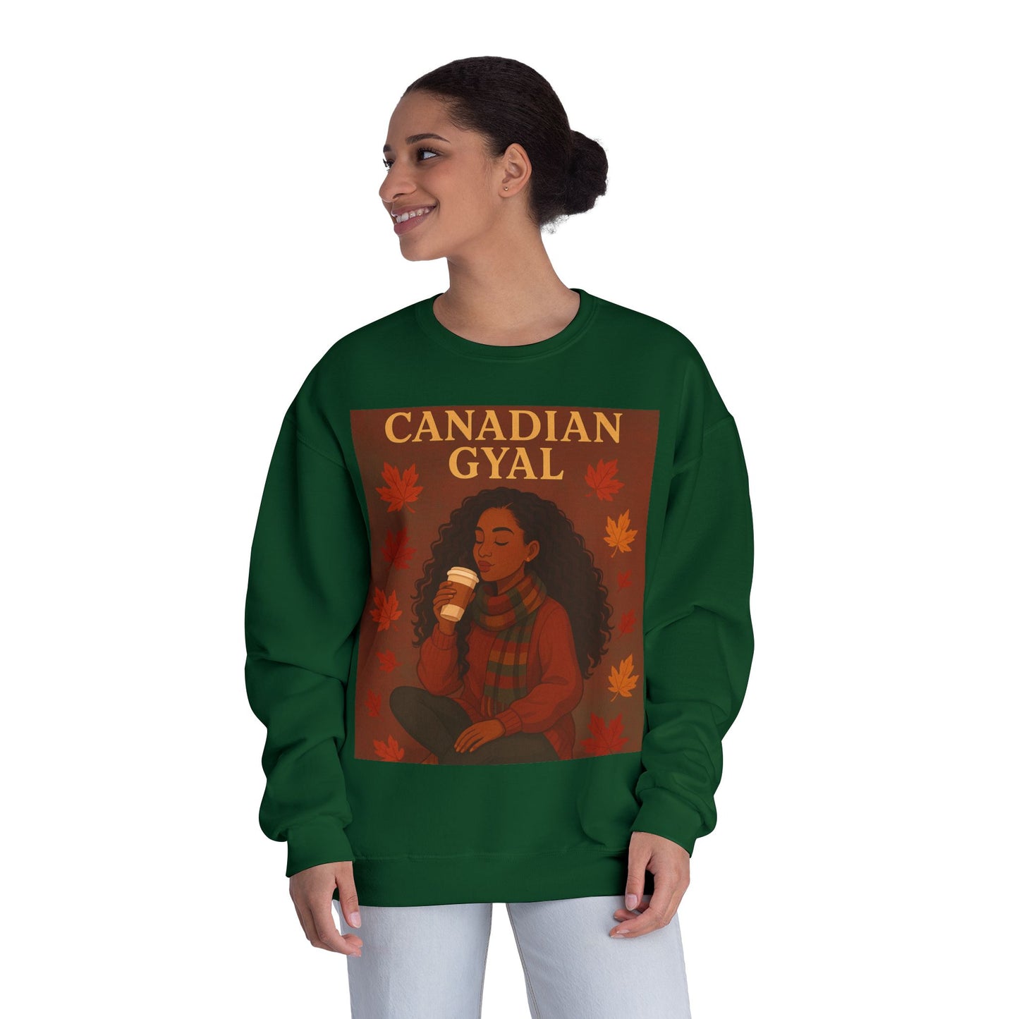 Canadian Gyal Sweatshirt, Cozy Fall Crewneck, Canada Pride Apparel, Autumn Casual Wear, Unisex Gift for Her