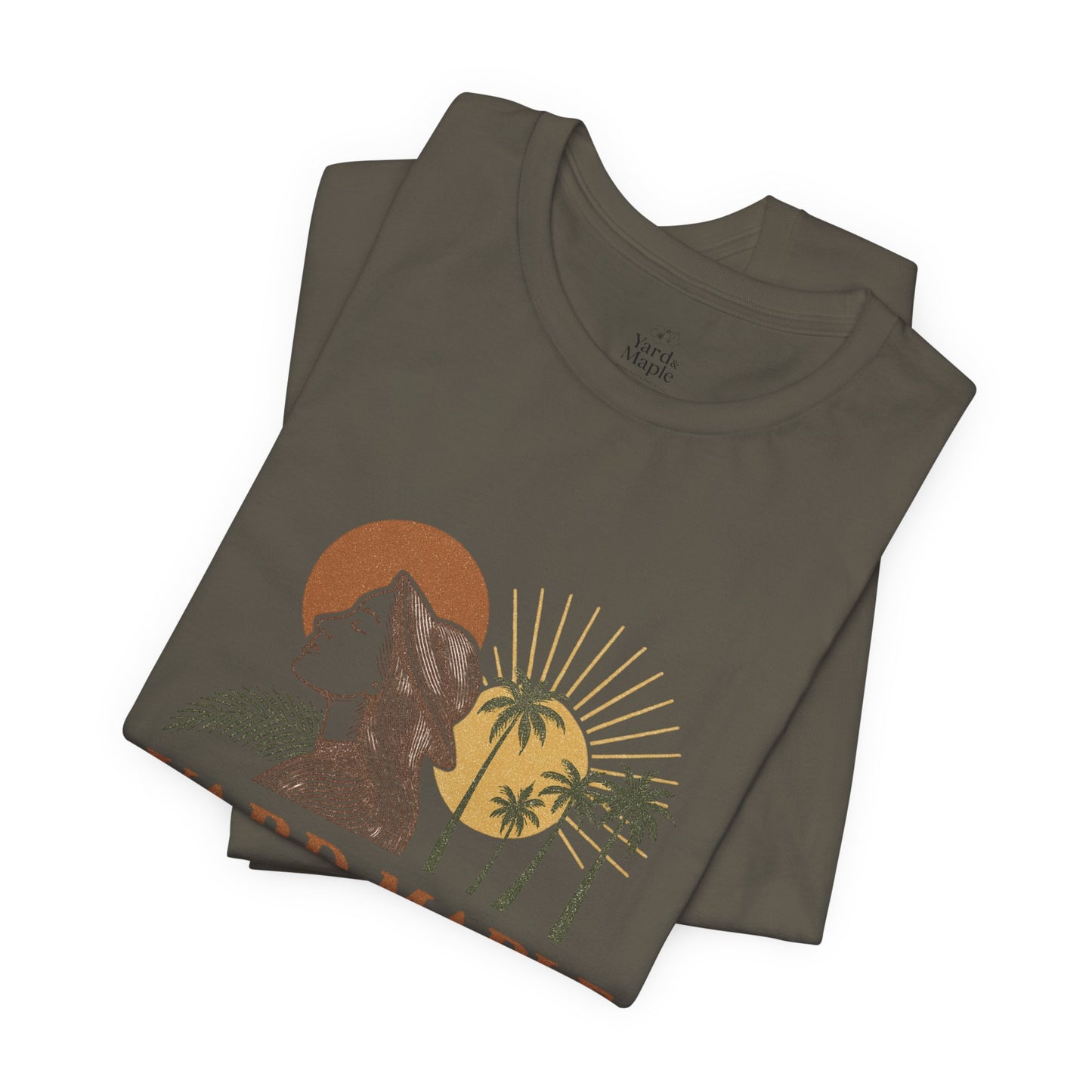 Yard Maple Graphic Tee, Casual Summer Shirt, Nature Lover Gift, Eco-Friendly Apparel, Beach Vibes Tee, Unique Unisex Apparel