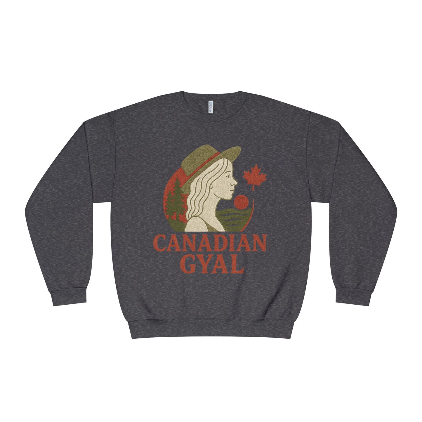 Canadian Gyal Sweatshirt, Cozy Crewneck for Fall, Perfect Gift for Canadians, Great for Thanksgiving, Casual Wear