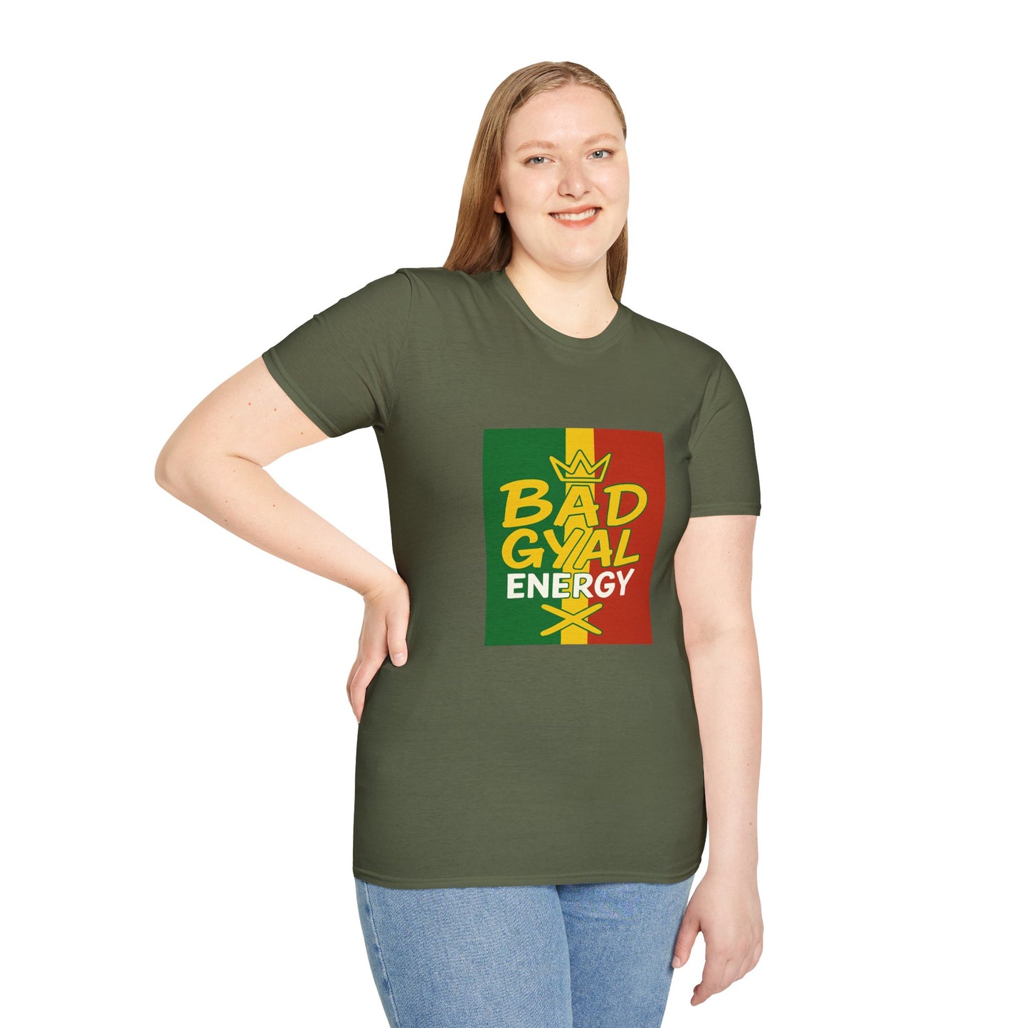 Rasta Vibes T-Shirt | Bad Gyal Energy | Unisex Graphic Tee, Casual Wear, Festival Apparel, Gift for Him/Her, Summer Style