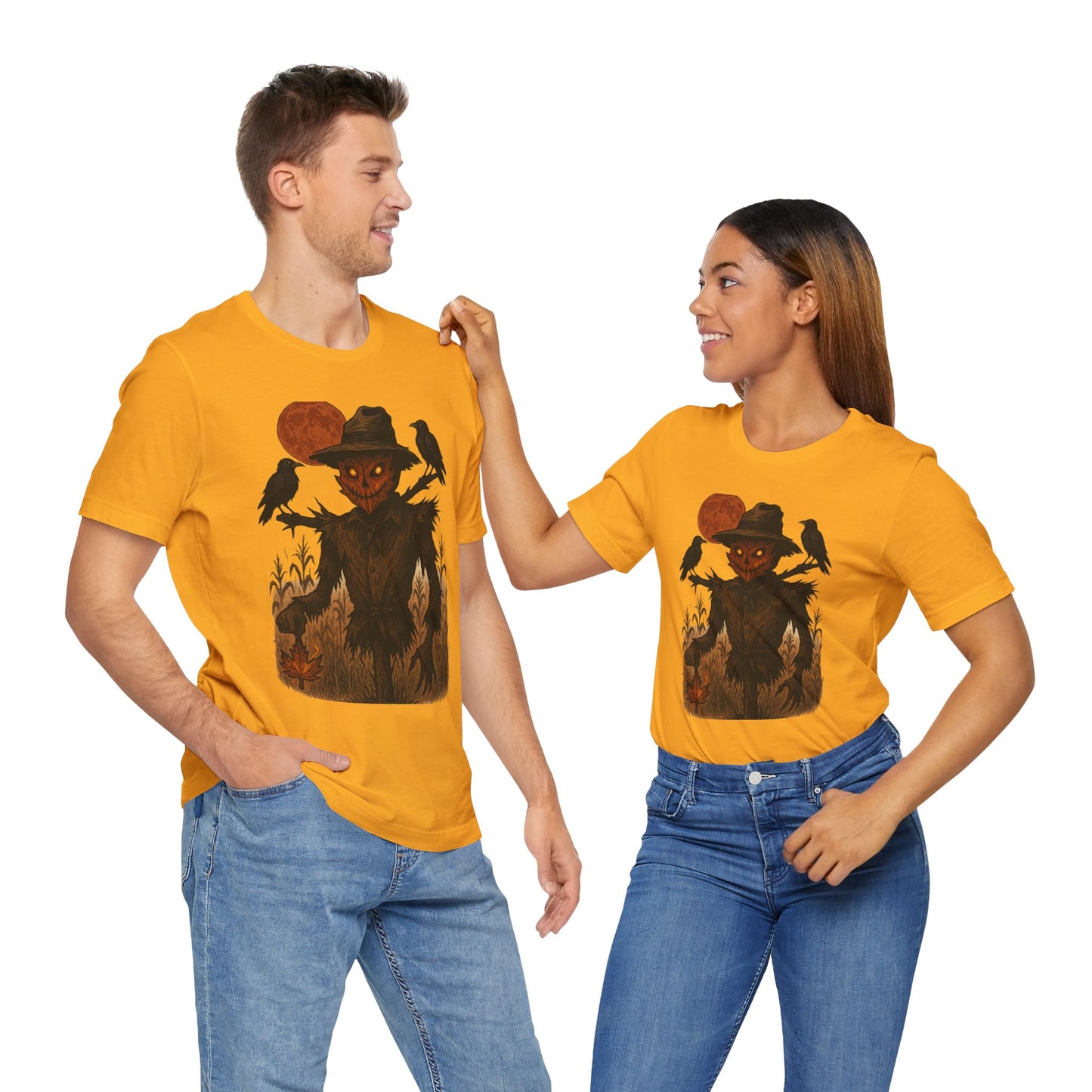 Spooky Scarecrow Graphic Tee | Unisex Halloween Shirt, Fall Fashion, Halloween Costume Tee, Scary Tee, Gift for Horror Lovers