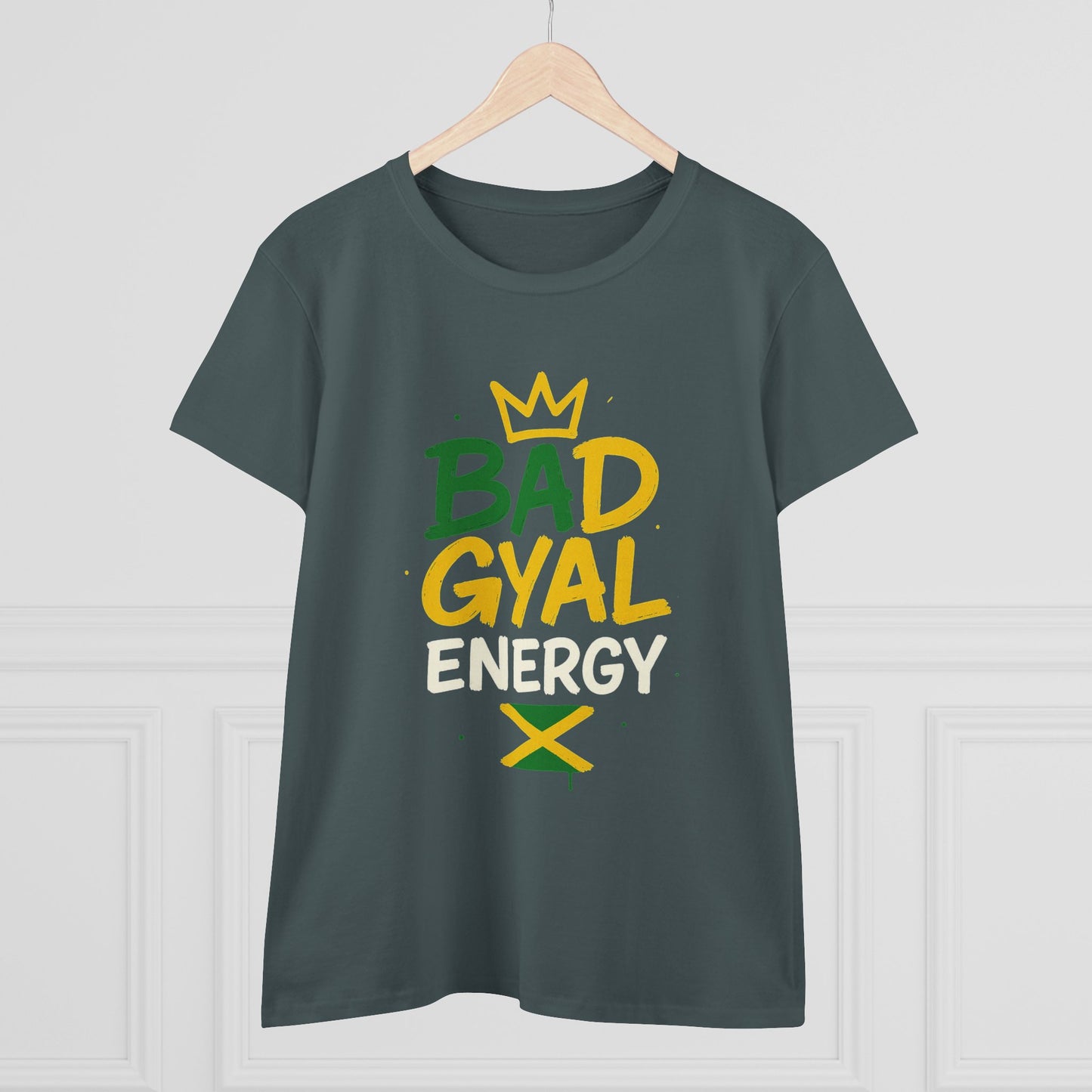 Jamaican Bad Gyal Energy Tee, Women's Graphic T-Shirt, Casual Summer Top, Festival Outfit, Unique Gift for Her
