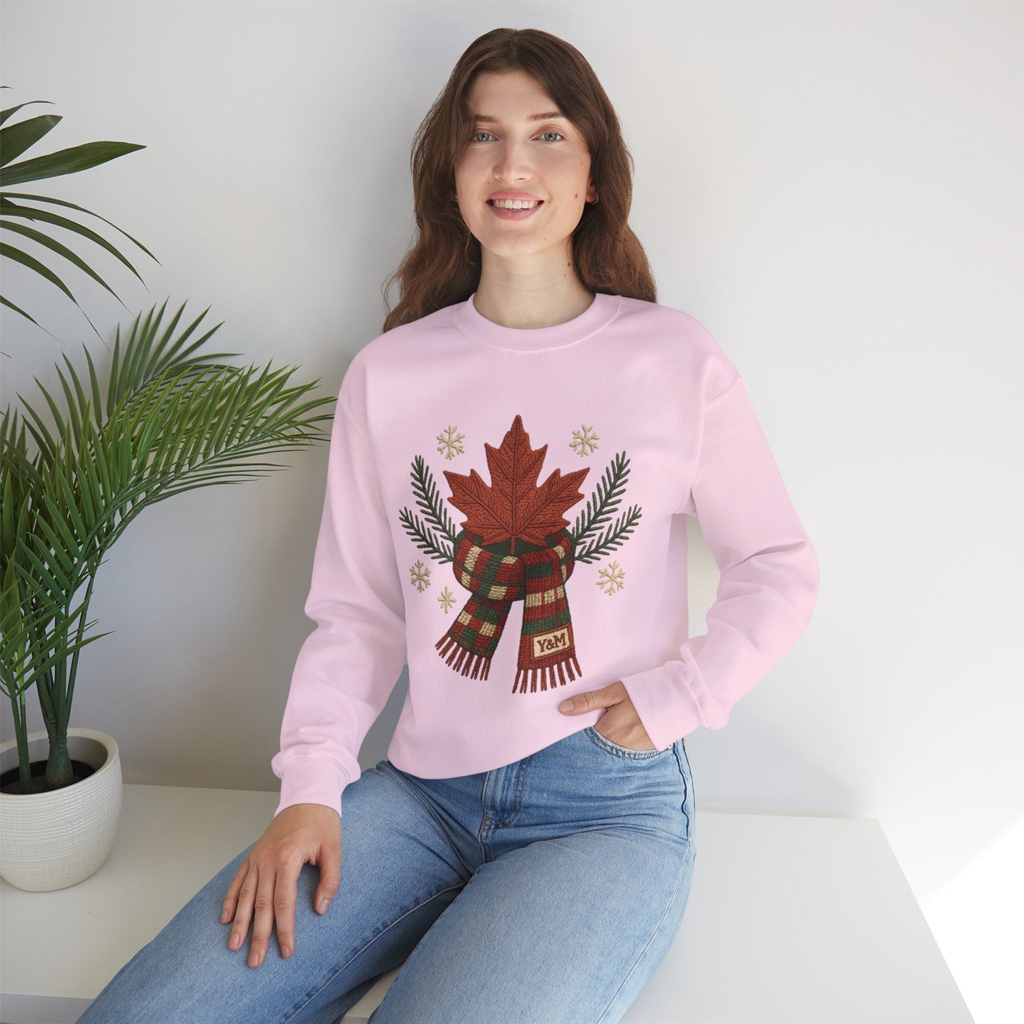 Cozy Holiday Sweatshirt, Festive Crewneck, Christmas Gift, Winter Apparel, Casual Wear, Unisex Winter Sweatshirt