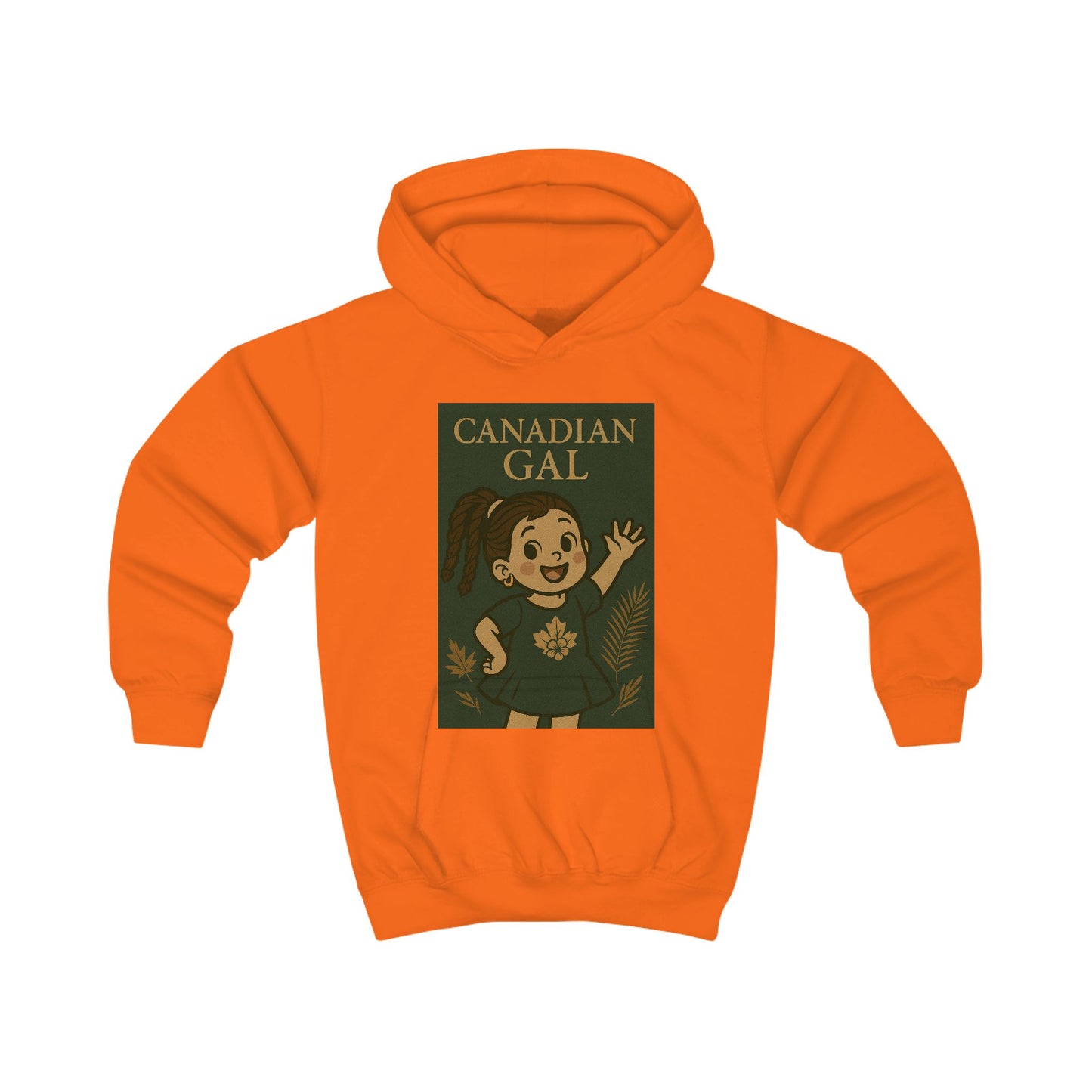 Canadian Gal Kids Hoodie, Cute Childrens Sweatshirt, Cozy Apparel for Girls, Perfect Gift for Birthdays, Family Events, Holidays