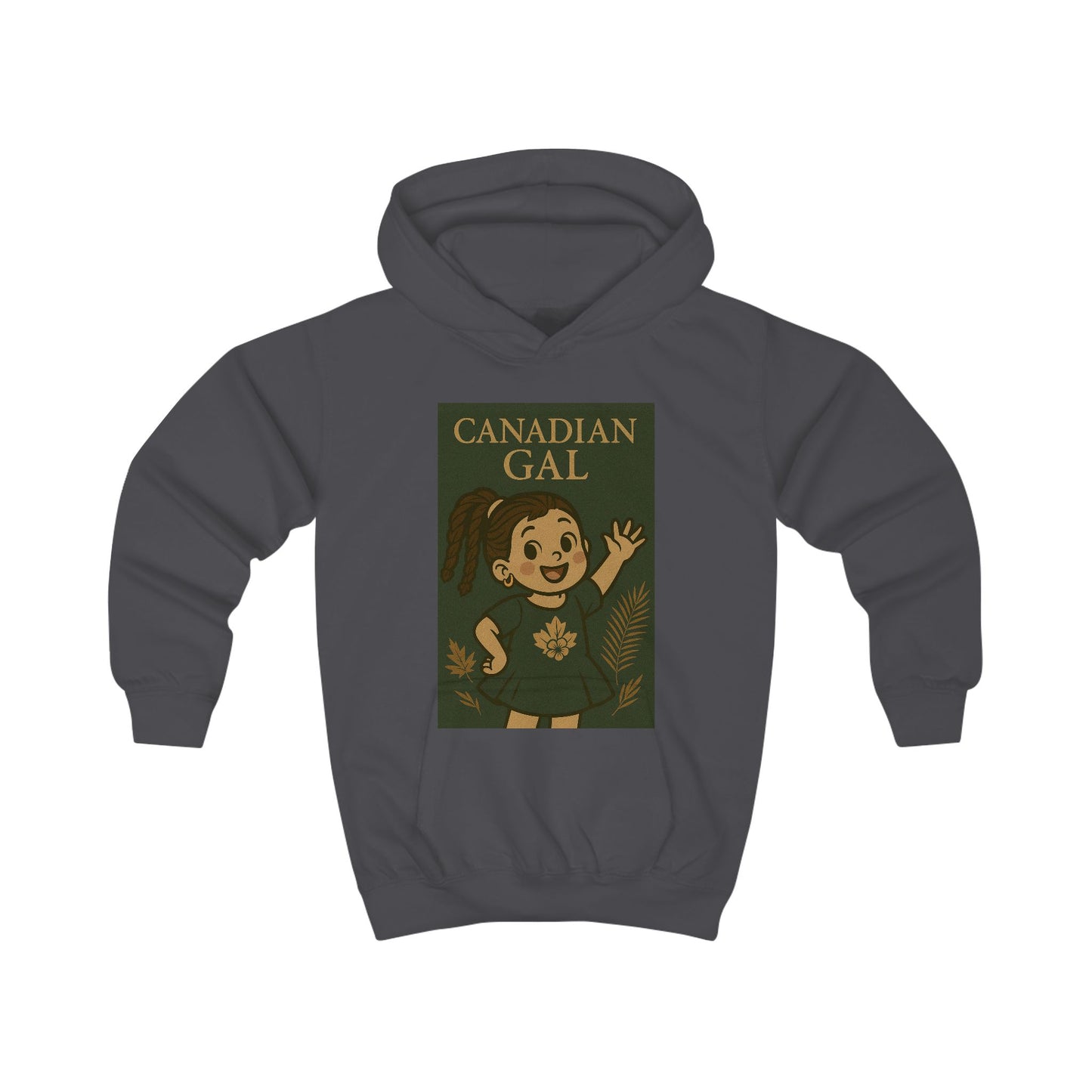 Canadian Gal Kids Hoodie, Cute Childrens Sweatshirt, Cozy Apparel for Girls, Perfect Gift for Birthdays, Family Events, Holidays
