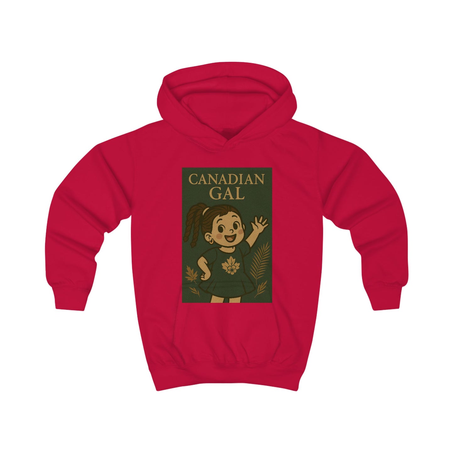 Canadian Gal Kids Hoodie, Cute Childrens Sweatshirt, Cozy Apparel for Girls, Perfect Gift for Birthdays, Family Events, Holidays