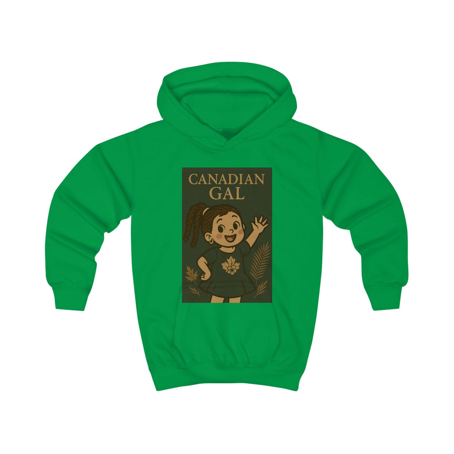 Canadian Gal Kids Hoodie, Cute Childrens Sweatshirt, Cozy Apparel for Girls, Perfect Gift for Birthdays, Family Events, Holidays