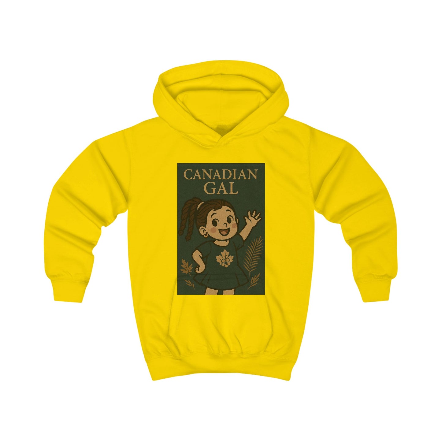 Canadian Gal Kids Hoodie, Cute Childrens Sweatshirt, Cozy Apparel for Girls, Perfect Gift for Birthdays, Family Events, Holidays