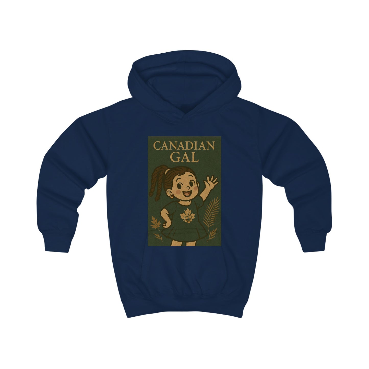Canadian Gal Kids Hoodie, Cute Childrens Sweatshirt, Cozy Apparel for Girls, Perfect Gift for Birthdays, Family Events, Holidays