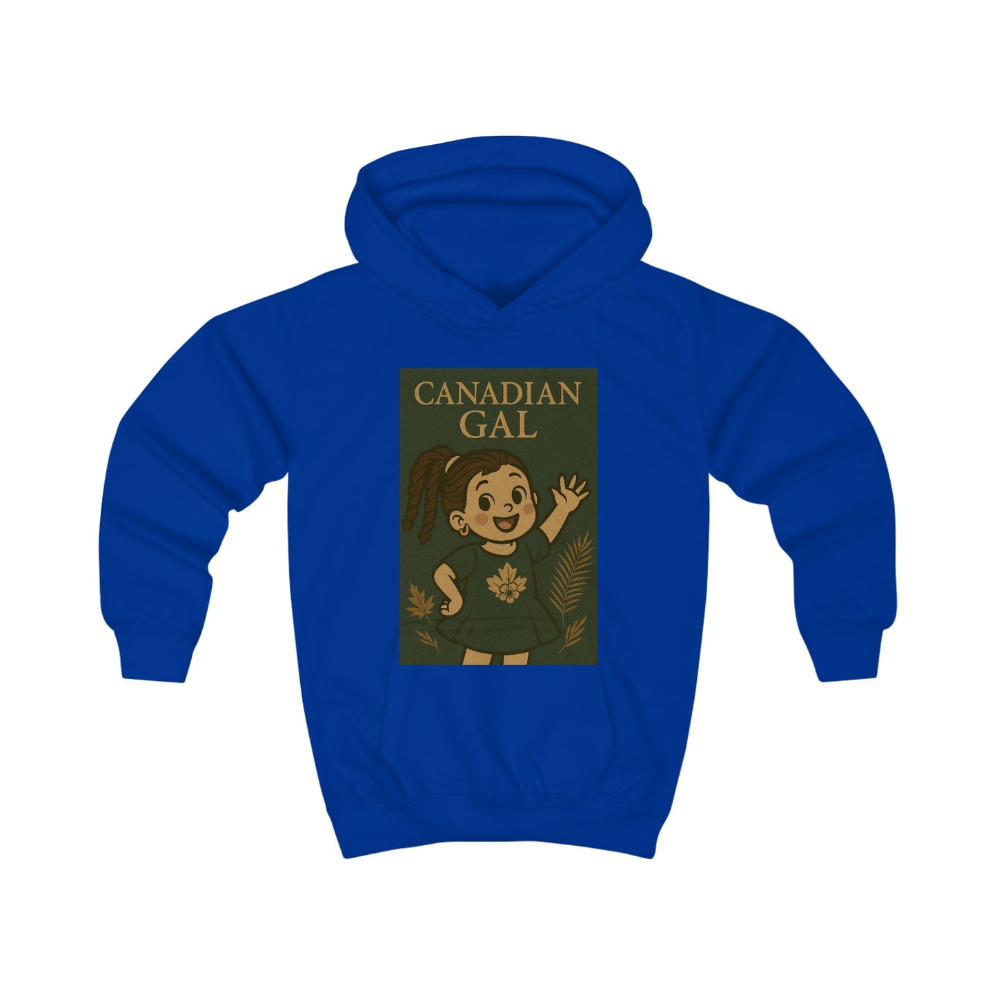 Canadian Gal Kids Hoodie, Cute Childrens Sweatshirt, Cozy Apparel for Girls, Perfect Gift for Birthdays, Family Events, Holidays