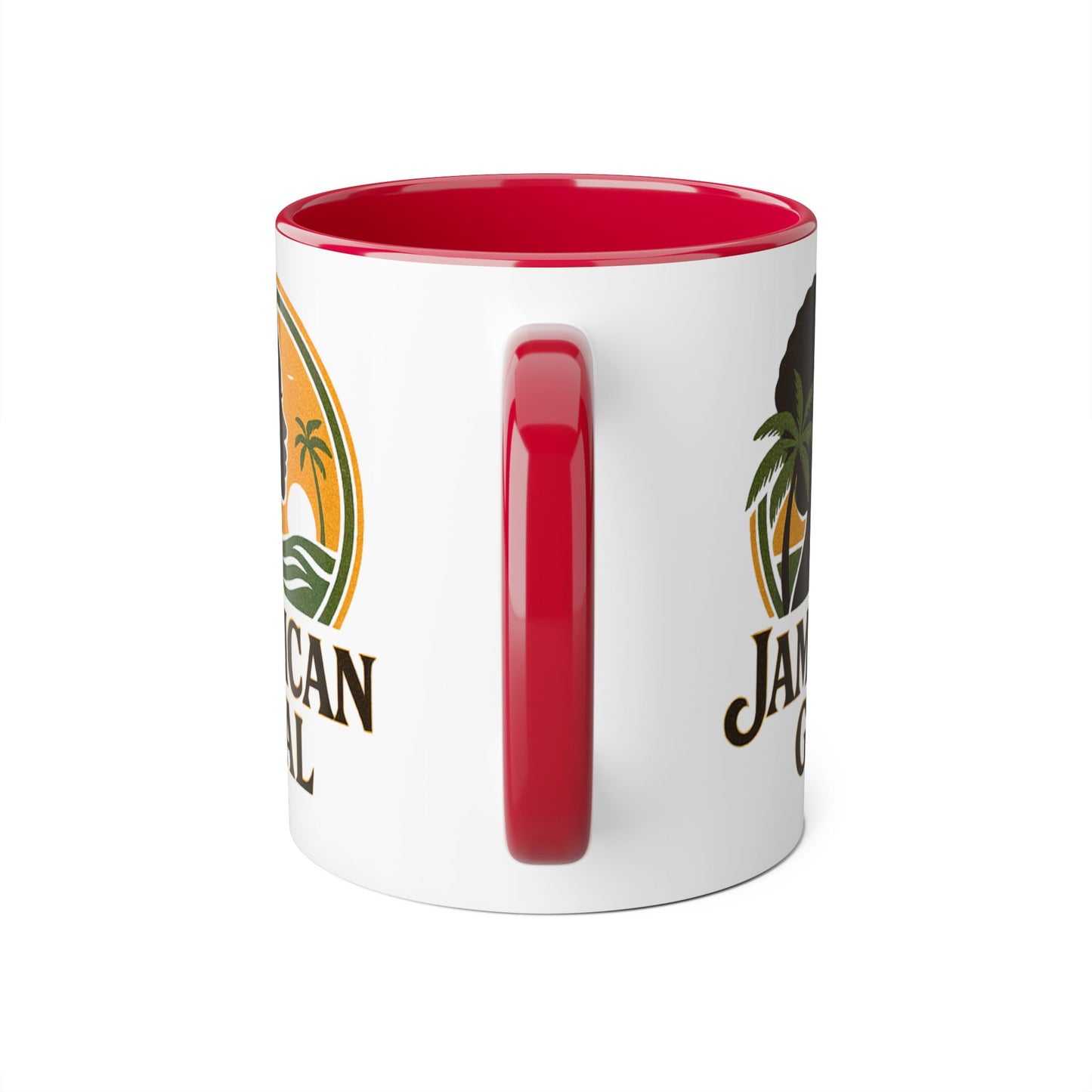 Jamaican Gyal Accent Mug, 11oz Coffee Cup, African Heritage Gift, Tropical Drinkware, Caribbean Inspiration, Black Woman Art