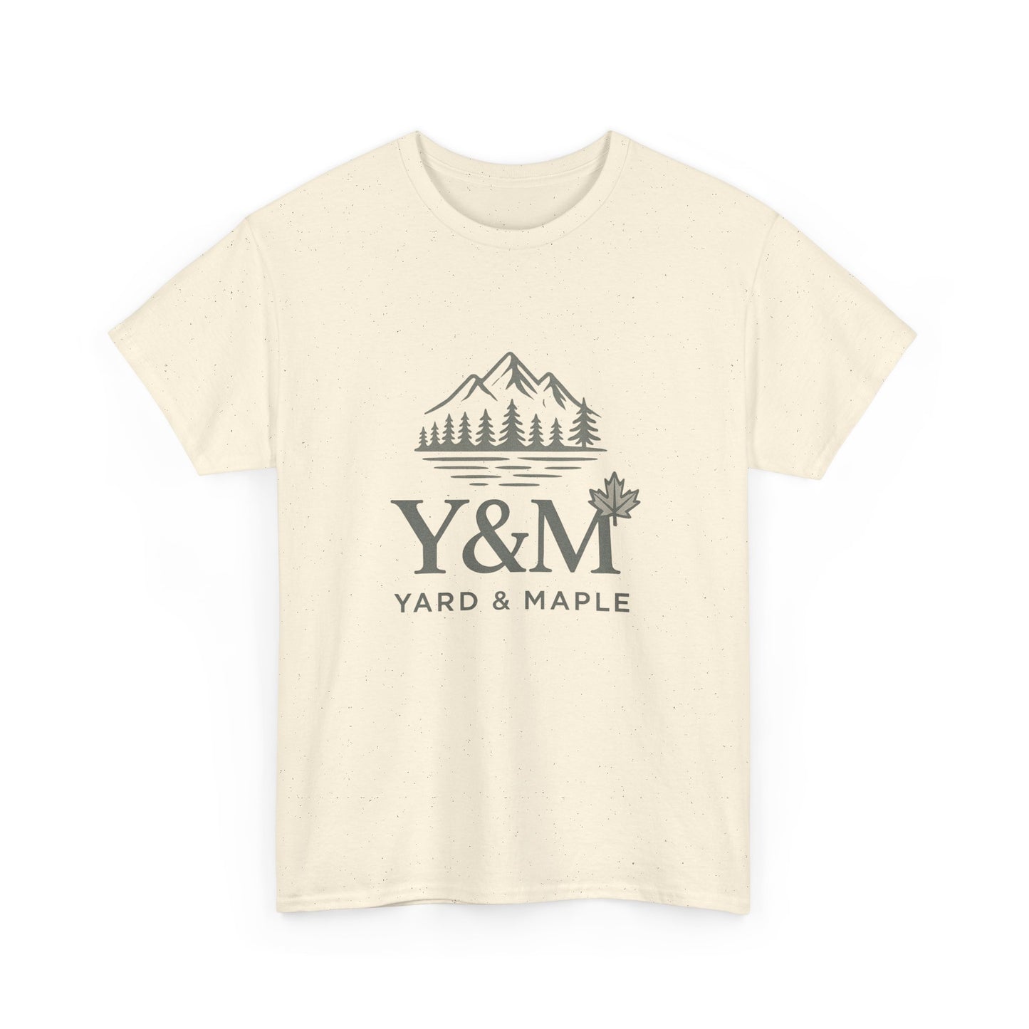 Nature-Inspired Unisex Heavy Cotton Tee, Casual Graphic T-Shirt, Outdoor Adventure Top, Gift for Nature Lovers, Hiking Apparel, Y&M Design