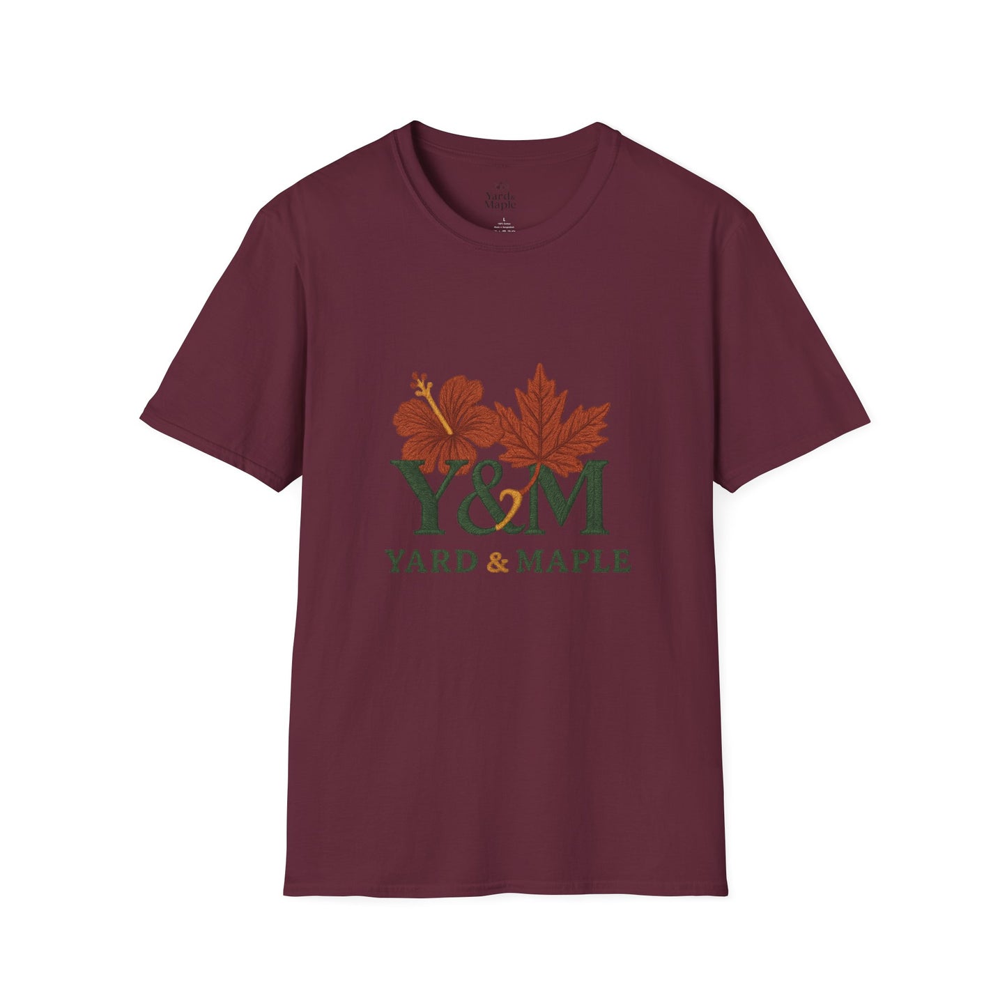 Yard & Maple Floral Unisex T-Shirt, Casual Tee, Nature Lover Gift, Spring Fashion, Graphic Shirt, Eco-Friendly Apparel