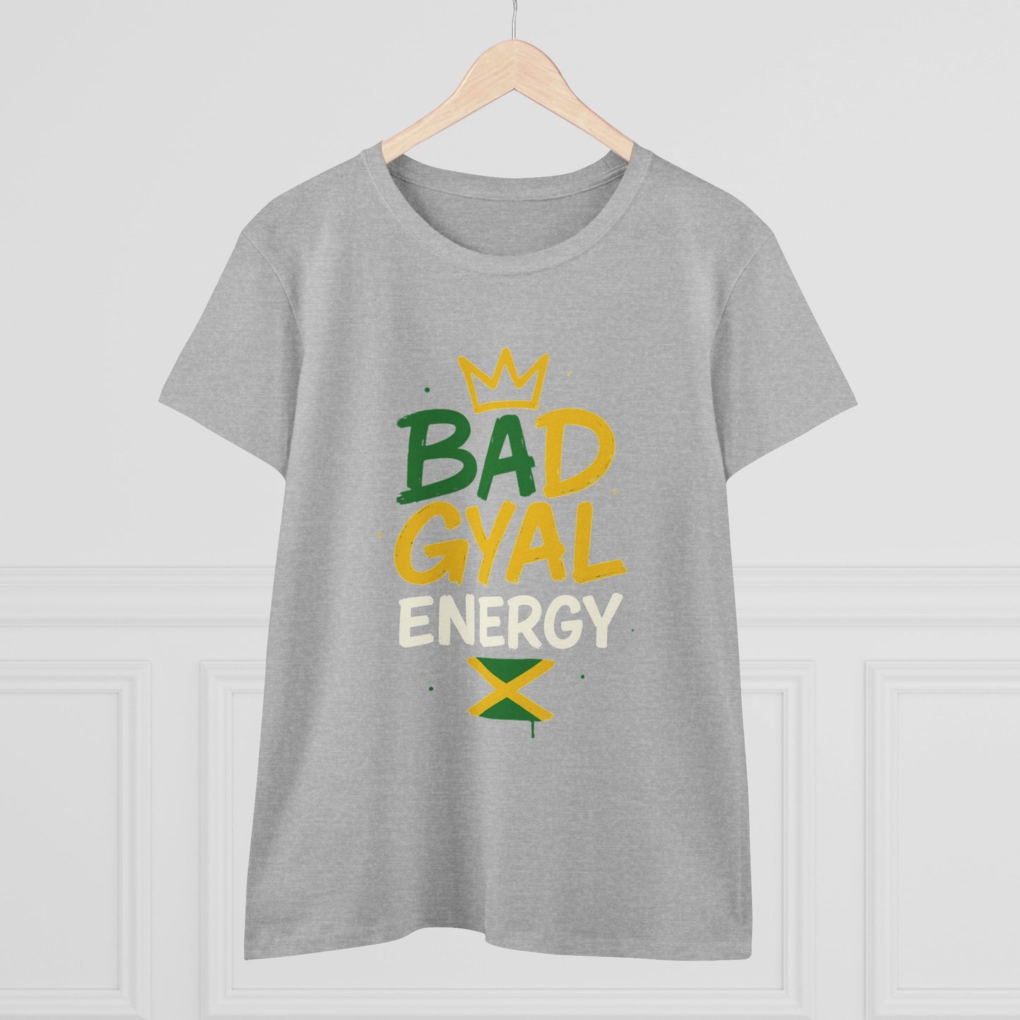 Jamaican Bad Gyal Energy Tee, Women's Graphic T-Shirt, Casual Summer Top, Festival Outfit, Unique Gift for Her
