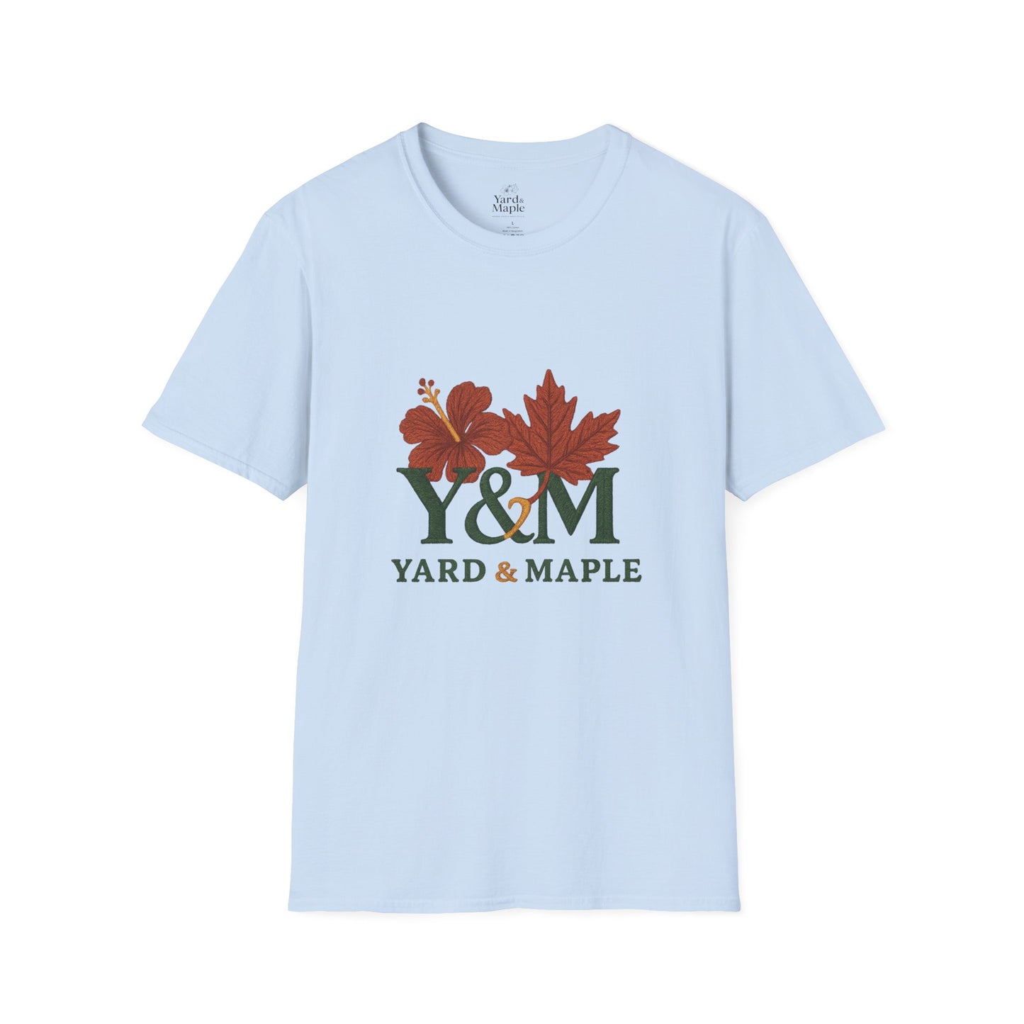Yard & Maple Floral Unisex T-Shirt, Casual Tee, Nature Lover Gift, Spring Fashion, Graphic Shirt, Eco-Friendly Apparel