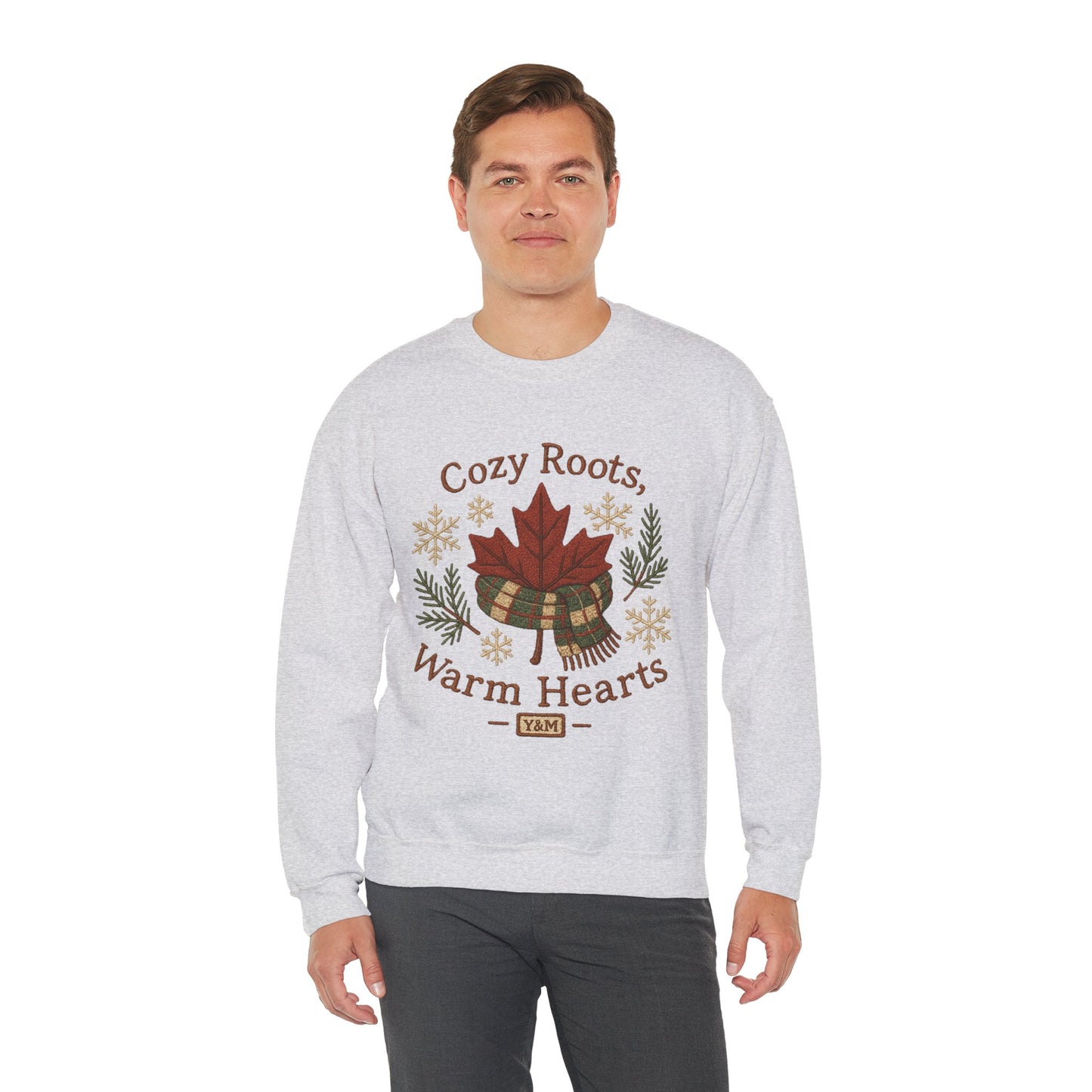 Cozy Roots Crewneck Sweatshirt: Warm Hearts Gift, Fall Fashion, Winter Apparel, Unisex Sweatshirt, Holiday Sweater
