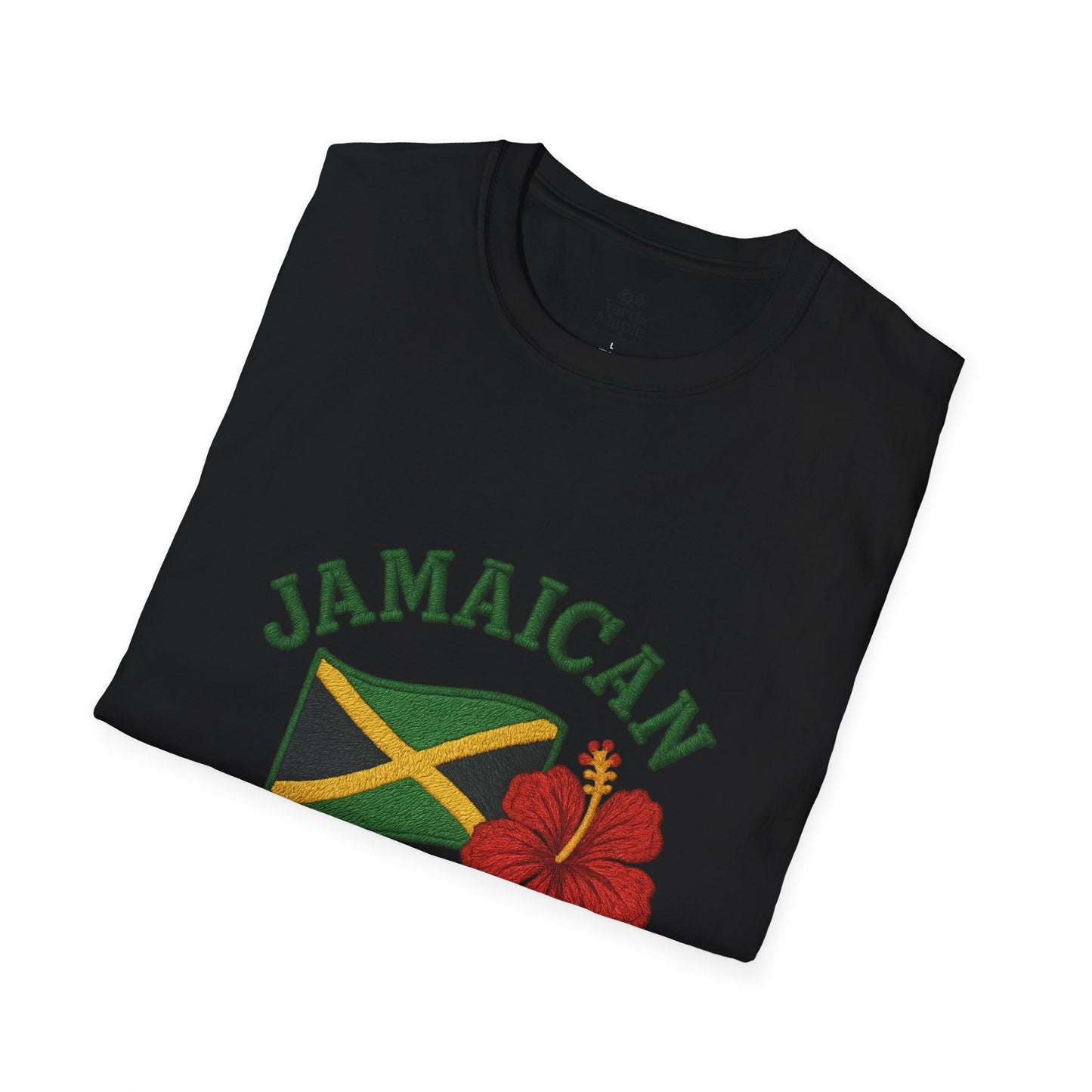 Jamaican Pride T-Shirt, Unisex Softstyle Tee, Tropical Vacation Shirt, Caribbean Pride Apparel, Festival and Celebration Wear