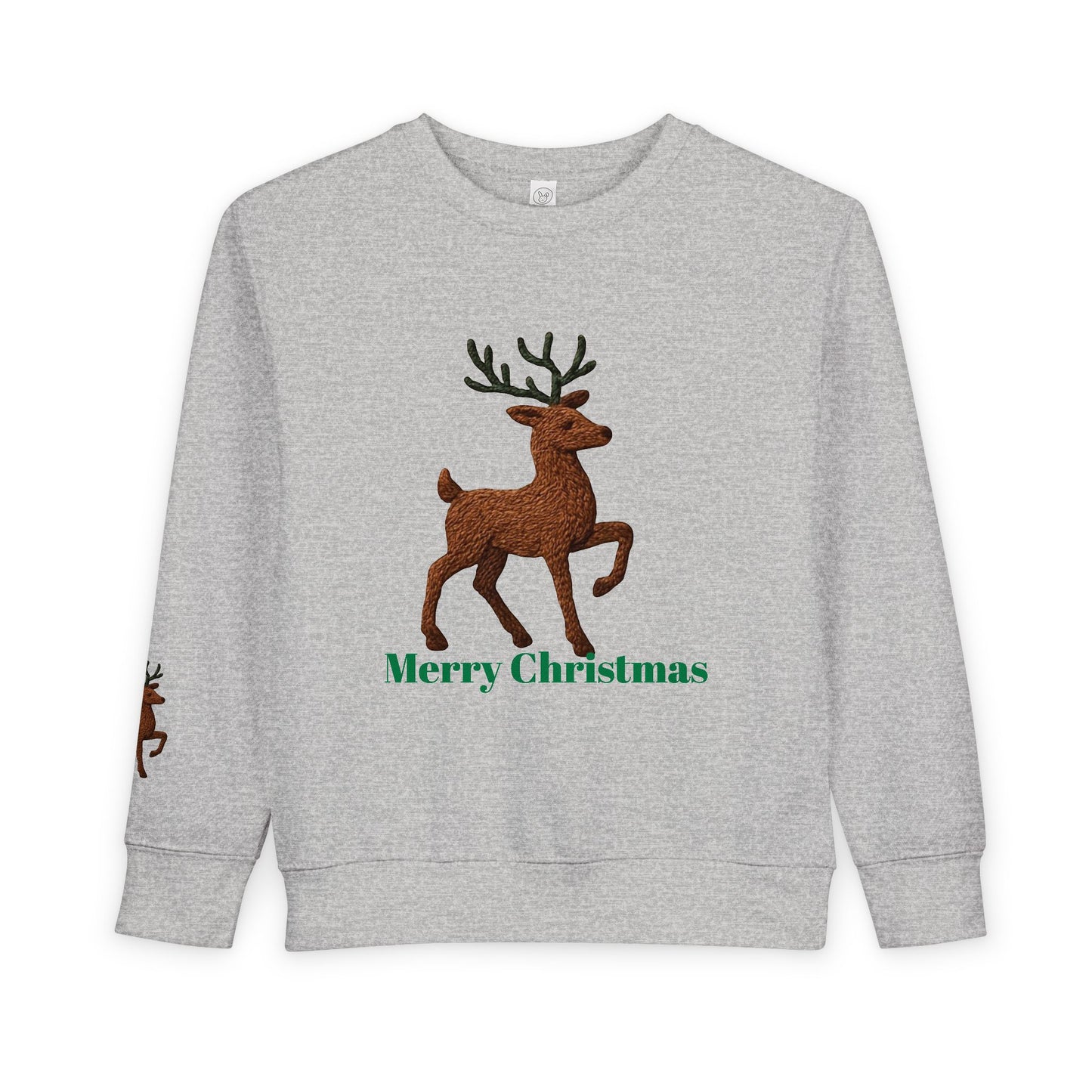 Merry Christmas Toddler Sweatshirt, Holiday Kids Clothing, Cute Reindeer Pullovers, Christmas Gift for Toddlers, Winter Wear
