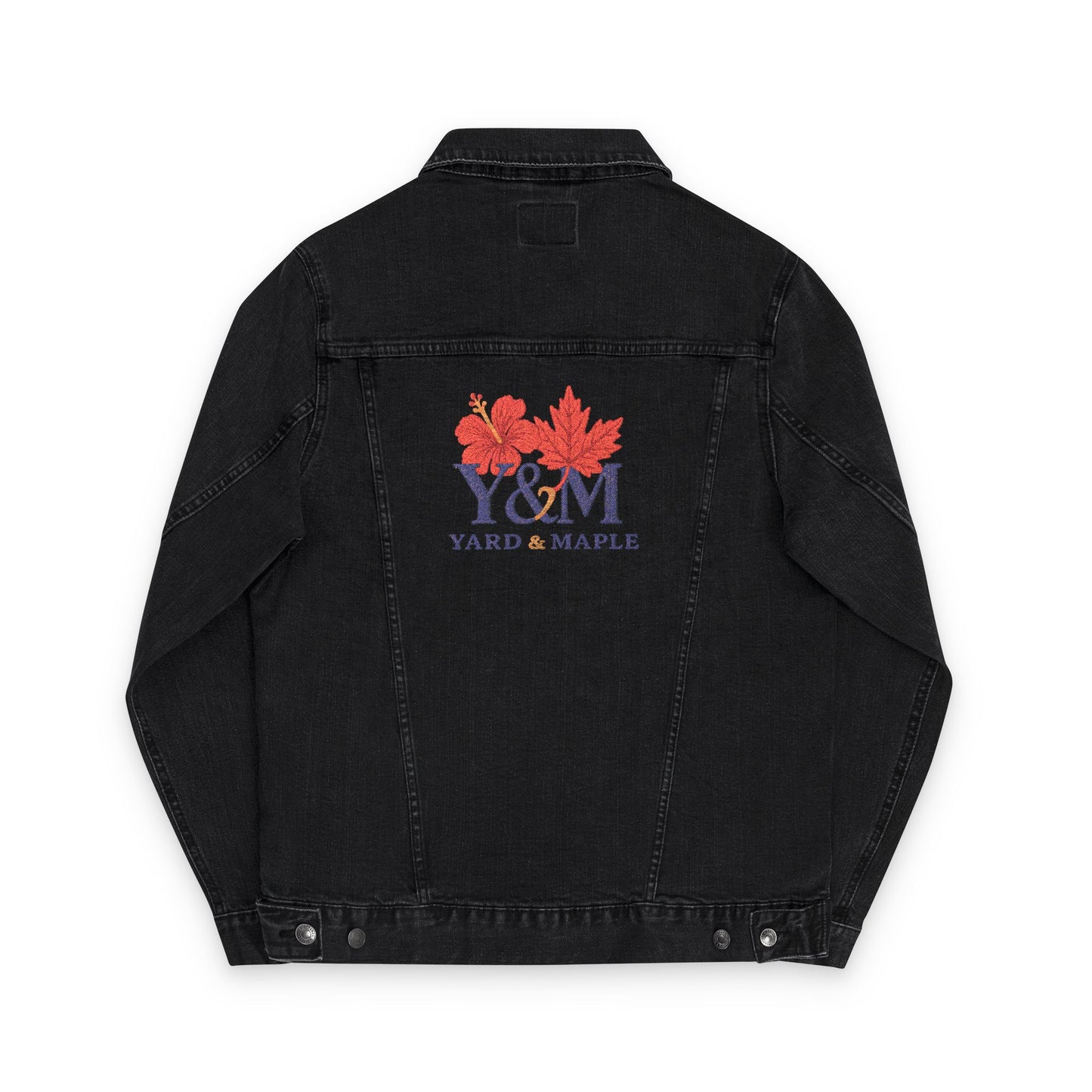 Embroidered Unisex Denim Jacket, Stylish Fall Fashion, Custom Casual Wear, Gift for Friends, Autumn Layering Essential