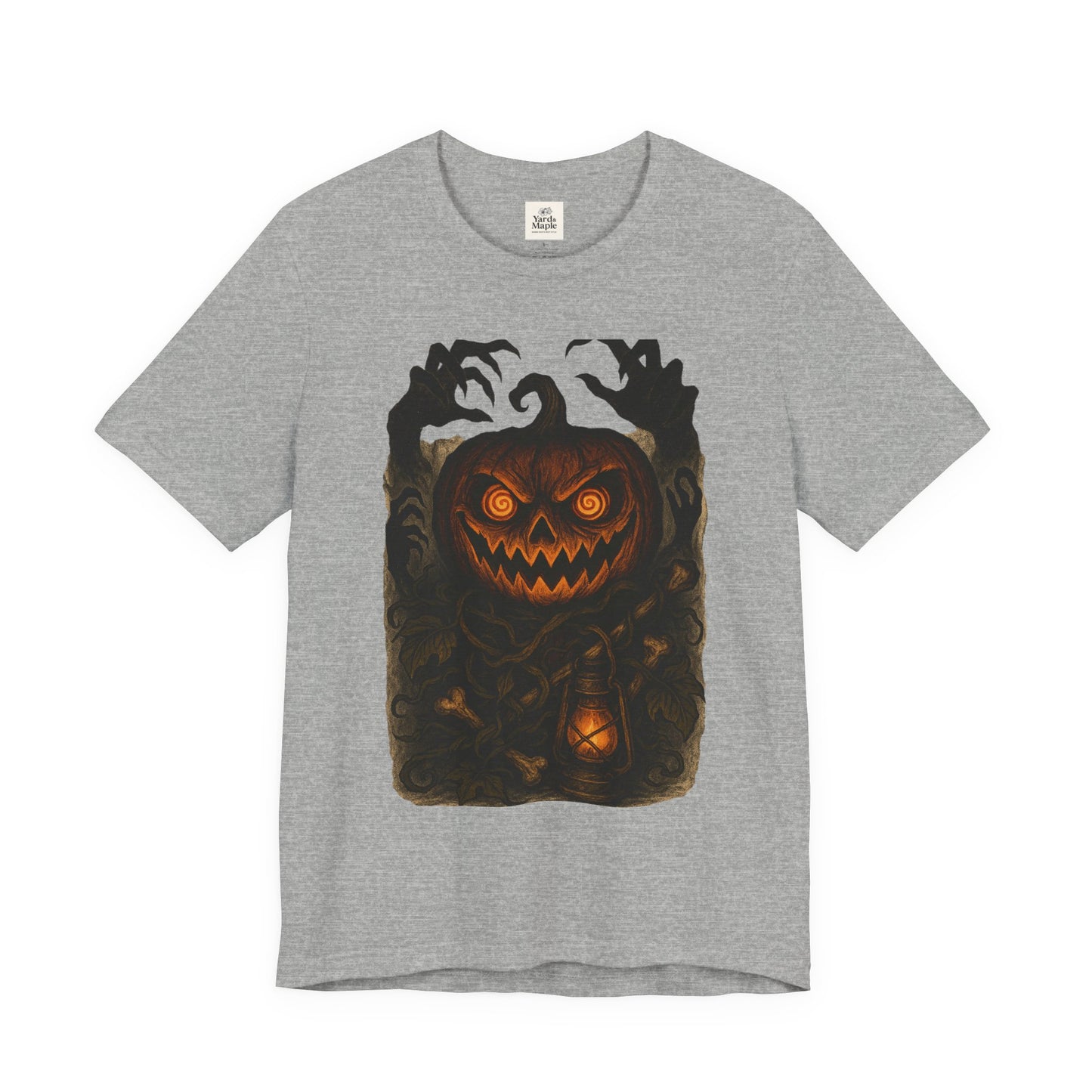 Halloween Pumpkin Tee, Unisex Jersey Short Sleeve Shirt, Fall Festival Apparel, Spooky T-Shirt, Trick or Treat Gift, Autumn Vibes