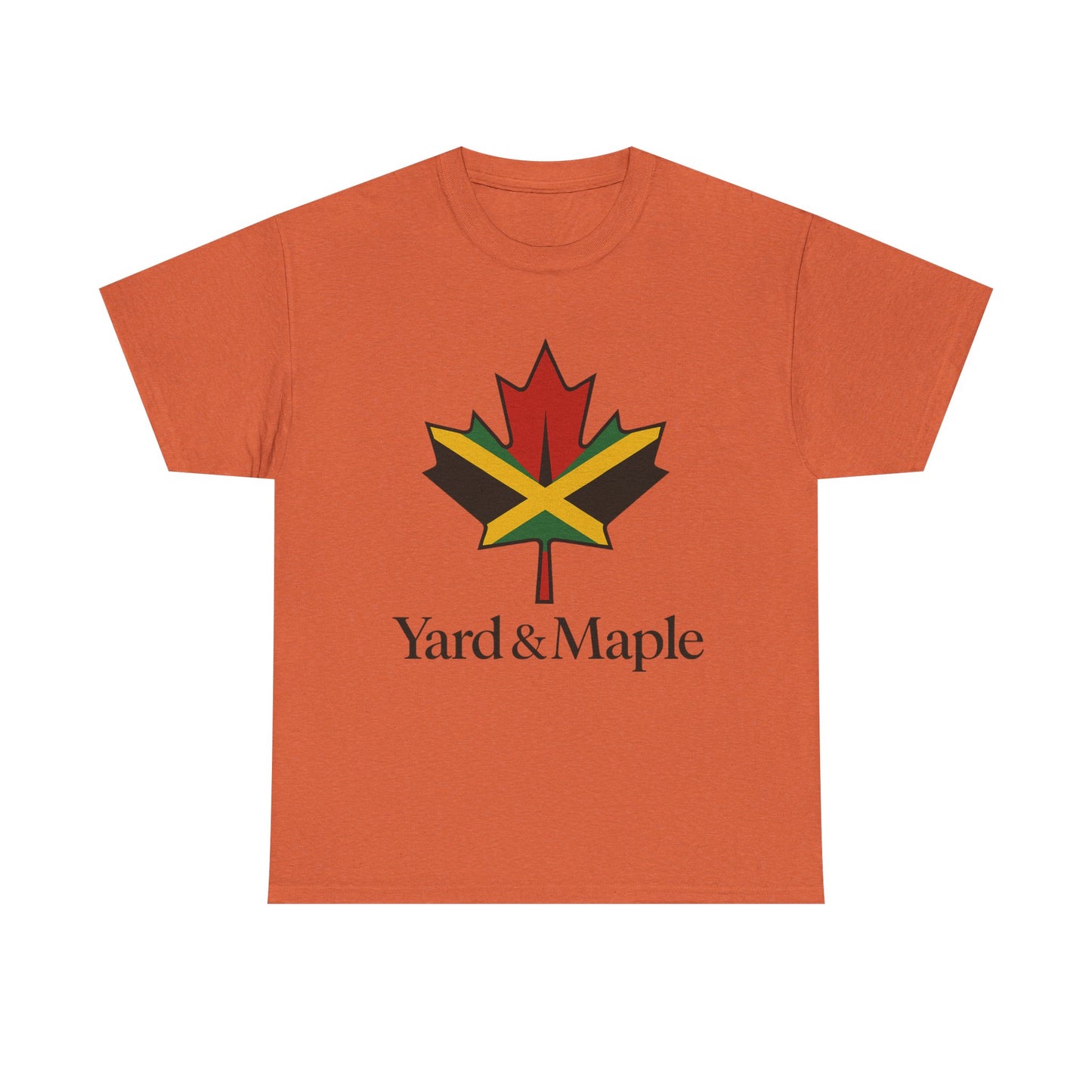 Yard & Maple Unisex Heavy Cotton Tee | Jamaican Pride, Canada Love, Streetwear, Gift for Him/Her, Summer Vibes