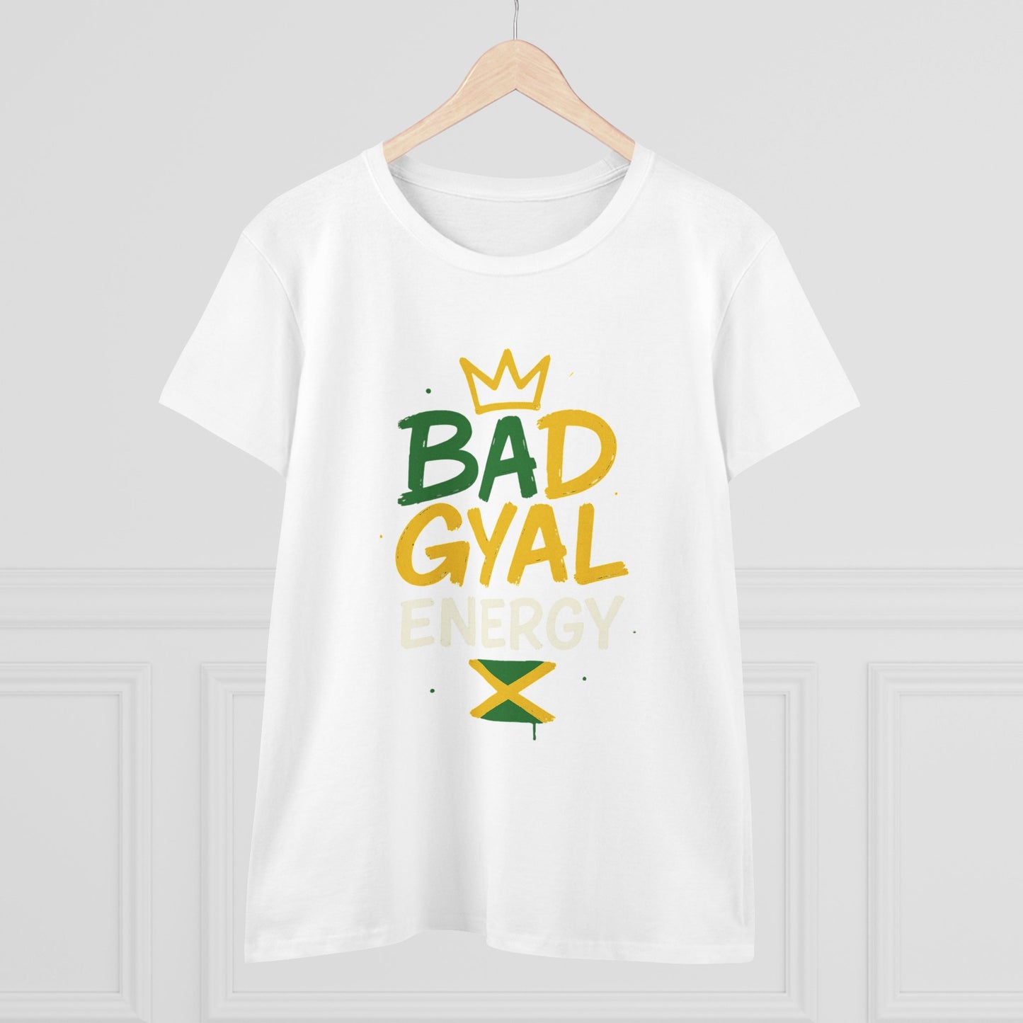 Jamaican Bad Gyal Energy Tee, Women's Graphic T-Shirt, Casual Summer Top, Festival Outfit, Unique Gift for Her