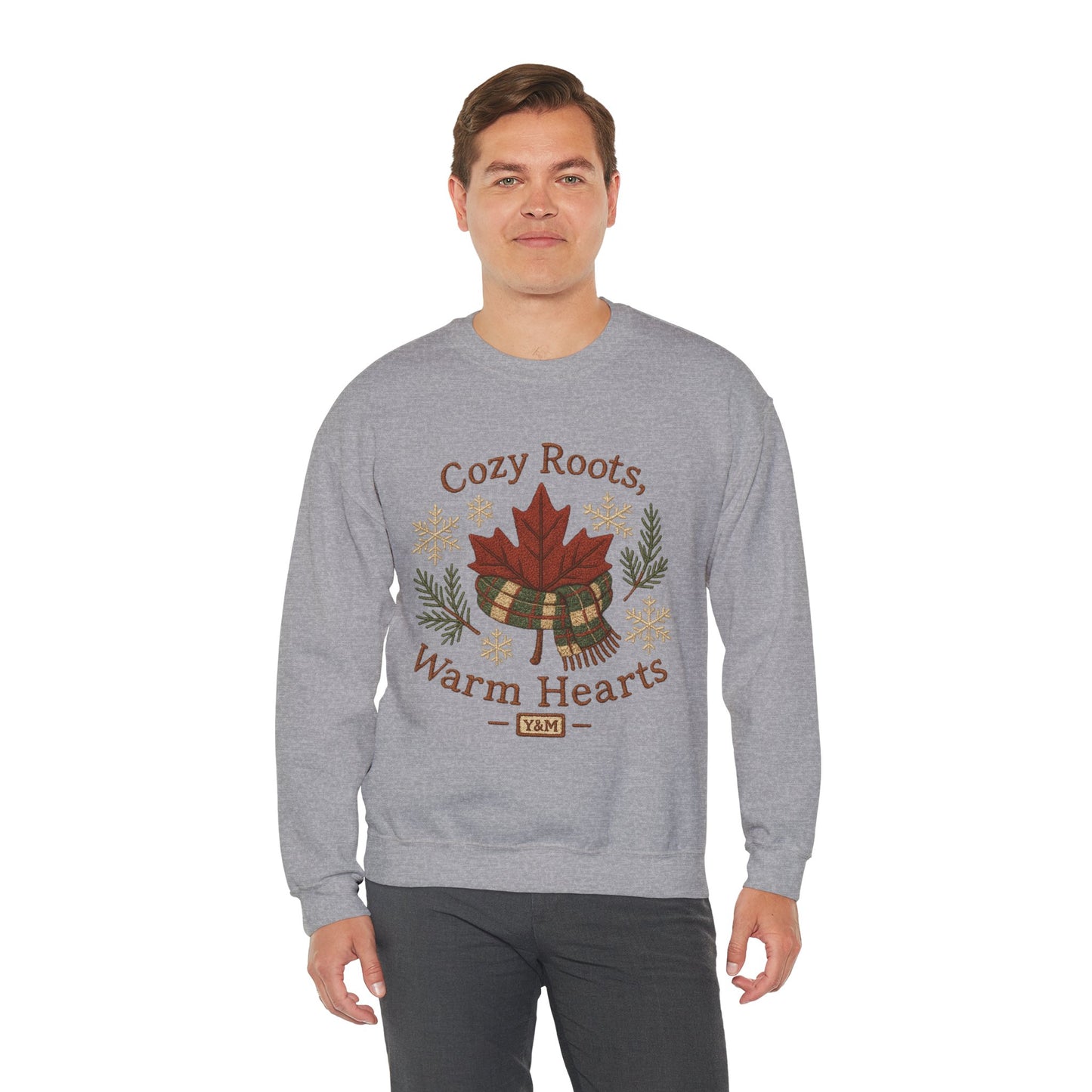 Cozy Roots Crewneck Sweatshirt: Warm Hearts Gift, Fall Fashion, Winter Apparel, Unisex Sweatshirt, Holiday Sweater