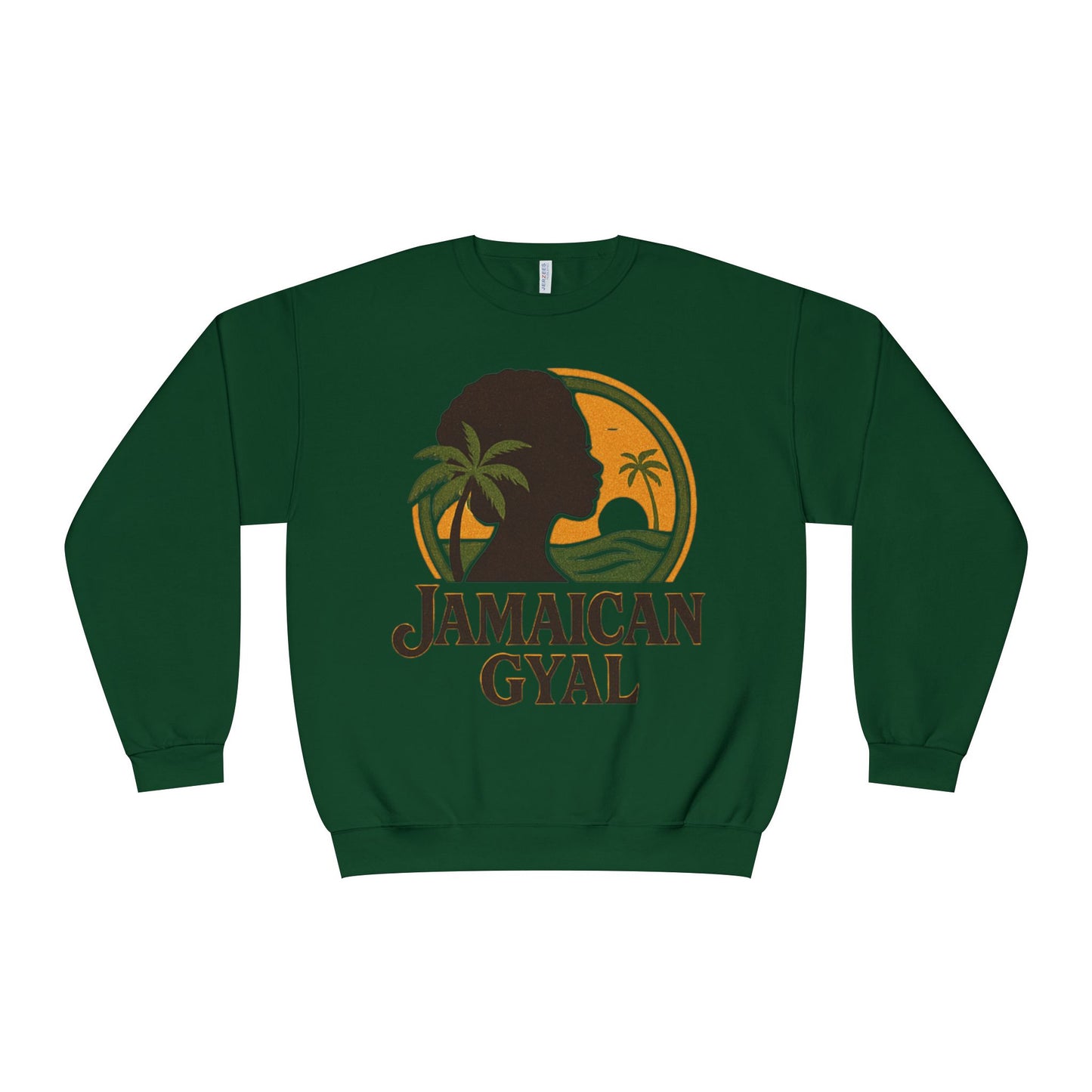 Jamaican Gyal Unisex Sweatshirt, Cozy Crewneck, Gift for Her, Summer Vibes, Casual Fashion Statement