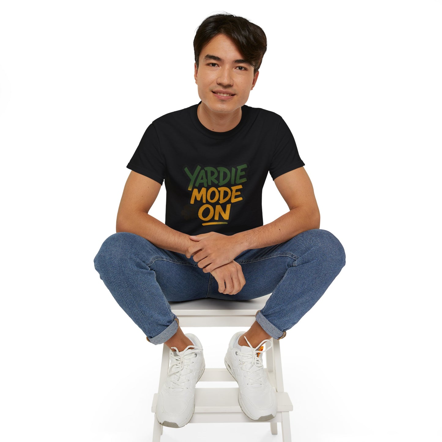 Yardie Mode Unisex Cotton Tee, Fun Graphic T-Shirt, Casual Wear, Gift for Caribbean Lovers, Summer Vibes