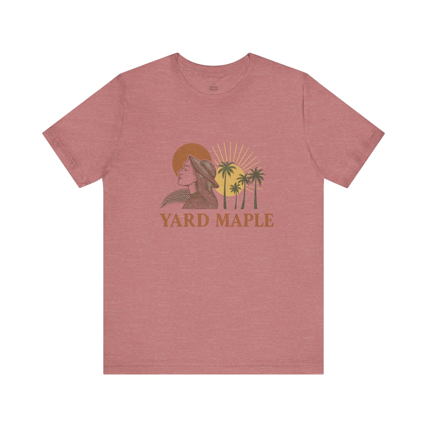 Yard Maple Graphic Tee, Casual Summer Shirt, Nature Lover Gift, Eco-Friendly Apparel, Beach Vibes Tee, Unique Unisex Apparel