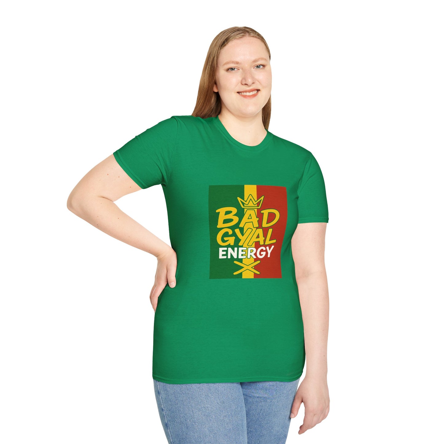 Rasta Vibes T-Shirt | Bad Gyal Energy | Unisex Graphic Tee, Casual Wear, Festival Apparel, Gift for Him/Her, Summer Style