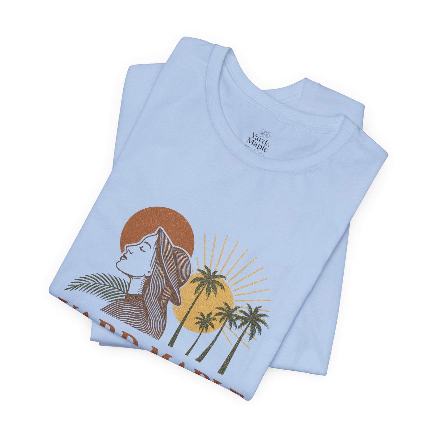 Yard Maple Graphic Tee, Casual Summer Shirt, Nature Lover Gift, Eco-Friendly Apparel, Beach Vibes Tee, Unique Unisex Apparel