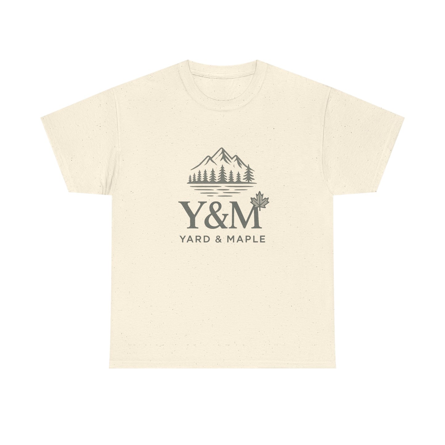 Nature-Inspired Unisex Heavy Cotton Tee, Casual Graphic T-Shirt, Outdoor Adventure Top, Gift for Nature Lovers, Hiking Apparel, Y&M Design