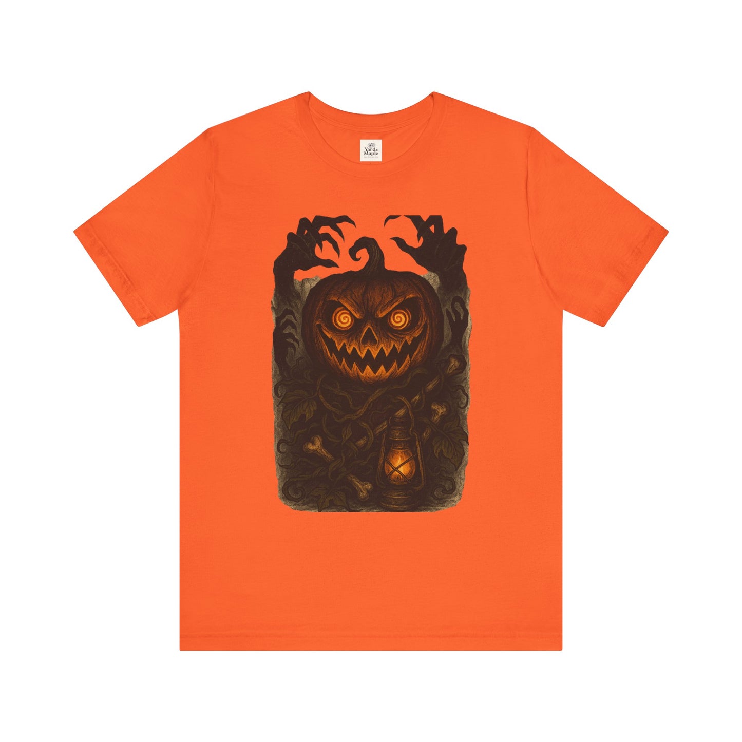 Halloween Pumpkin Tee, Unisex Jersey Short Sleeve Shirt, Fall Festival Apparel, Spooky T-Shirt, Trick or Treat Gift, Autumn Vibes