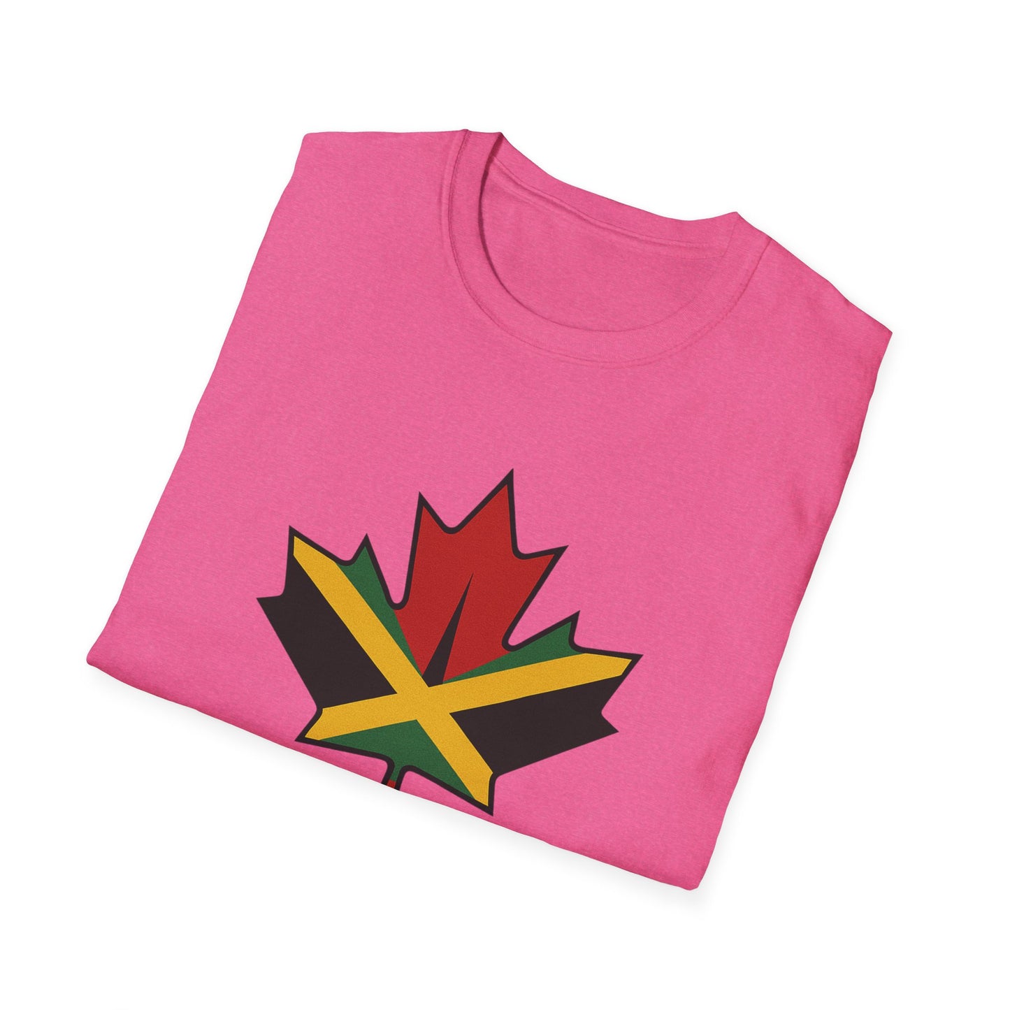 Yard & Maple Unisex Softstyle T-Shirt, Casual Summer Tee, Jamaican Theme Shirt, Cool Graphic Top, Gift for Nature Lovers