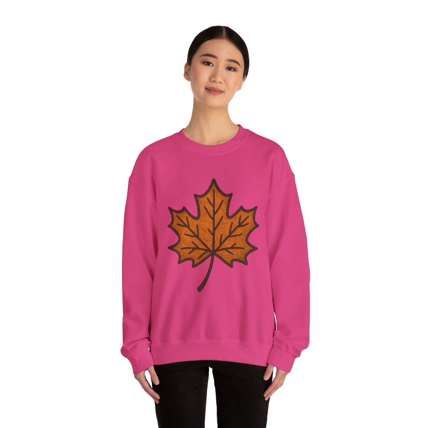 Autumn Leaf Sweatshirt | Unisex Cozy Crewneck | Fall Fashion, Thanksgiving Gift, Seasonal Style, Layering Essential