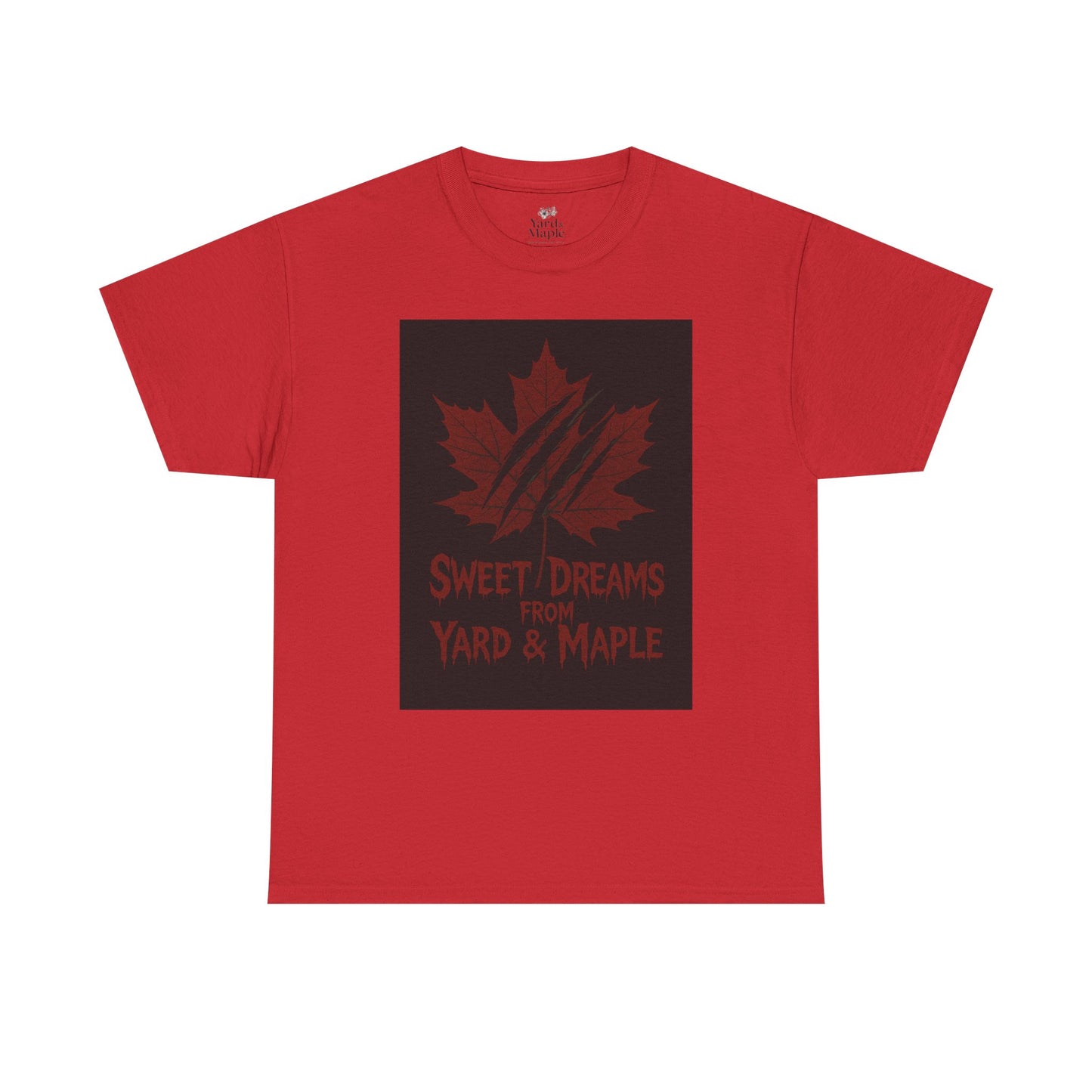 Cozy Graphic Tee with Maple Leaf Design, Casual Streetwear, Gift for Nature Lovers, Sweet Dreams Shirt, Unisex Cotton Top