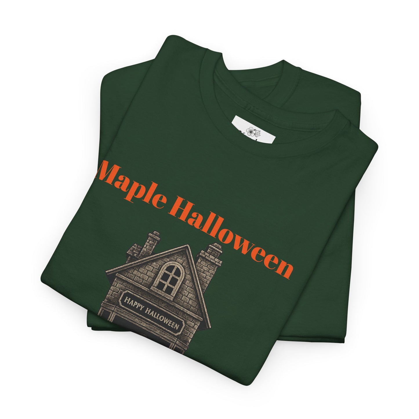 Halloween Graphic Tee, Spooky Season Shirt, Maple Halloween T-Shirt, Unisex Cotton Tee, Fall Fashion Top, Holiday Gift