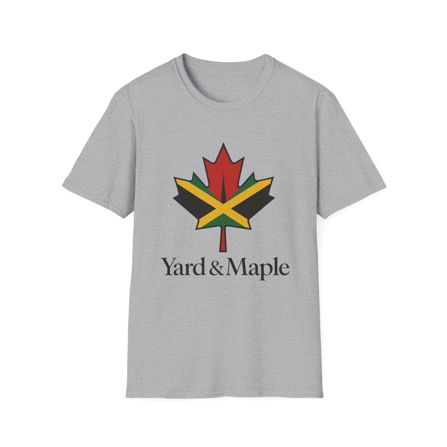 Yard & Maple Unisex Softstyle T-Shirt, Casual Summer Tee, Jamaican Theme Shirt, Cool Graphic Top, Gift for Nature Lovers