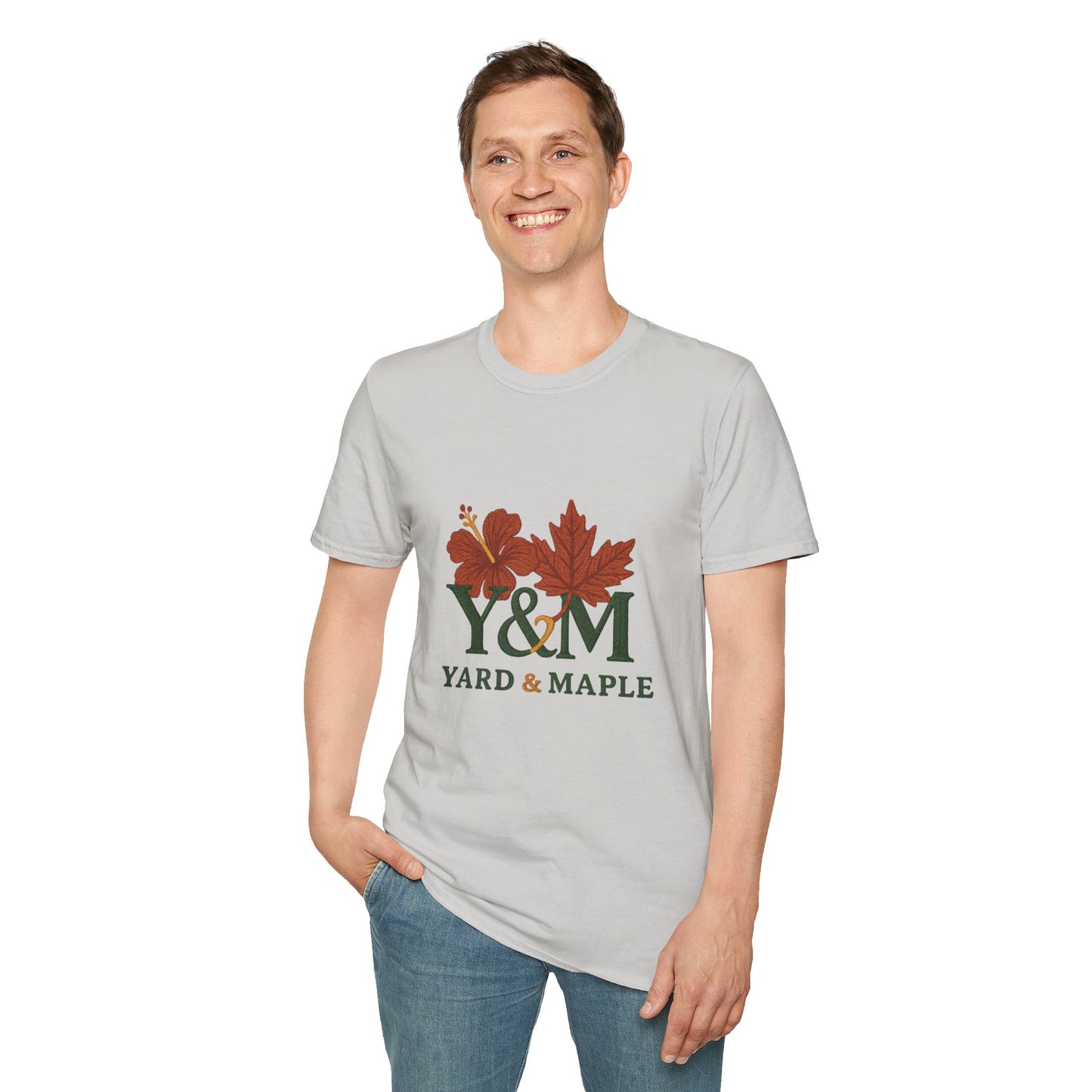 Yard & Maple Floral Unisex T-Shirt, Casual Tee, Nature Lover Gift, Spring Fashion, Graphic Shirt, Eco-Friendly Apparel