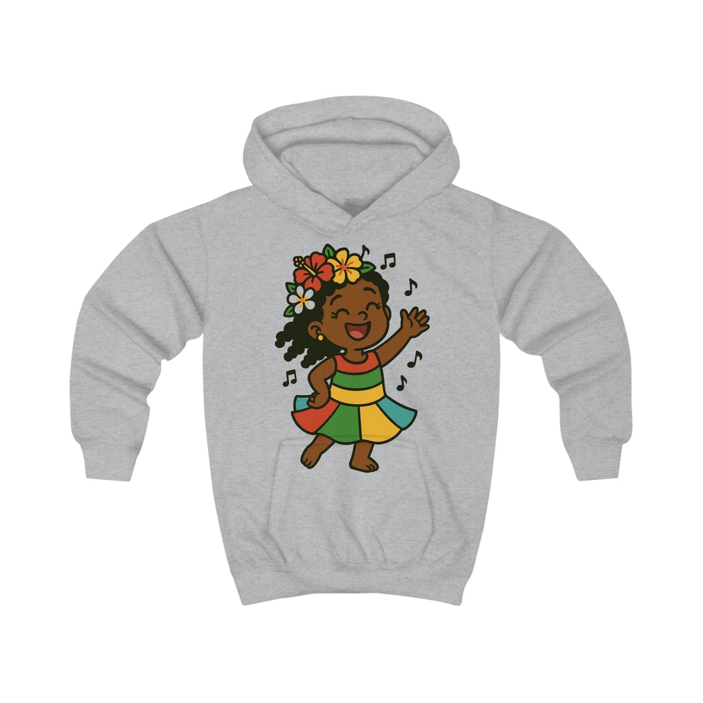 Happy Dancing Kids Hoodie, Fun Children's Sweatshirt, Vibrant Gift for Kids, Birthday Apparel, Cheerful Hooded Sweatshirt